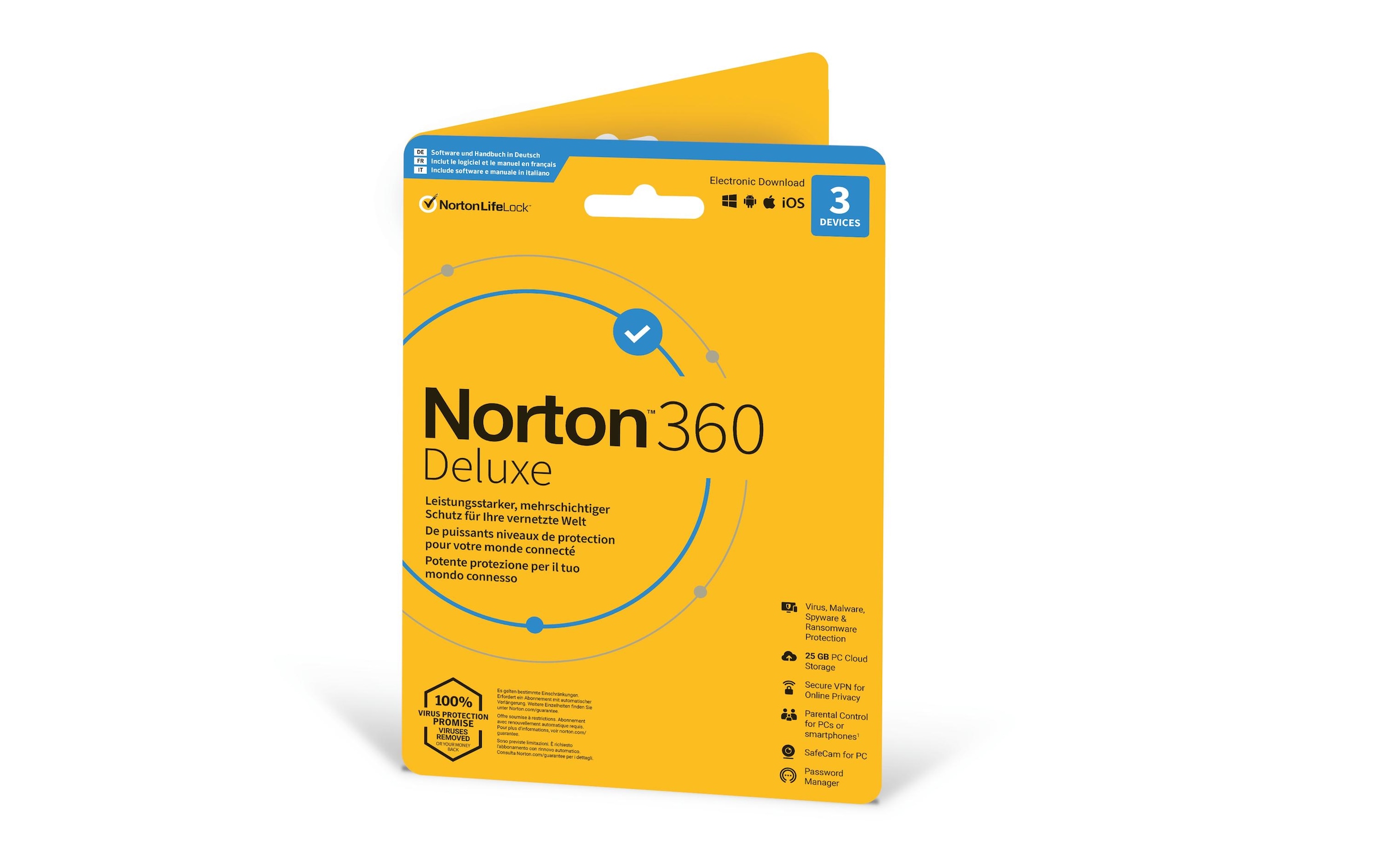 Norton Virensoftware »360 Deluxe Sleeve, 3 Device,«