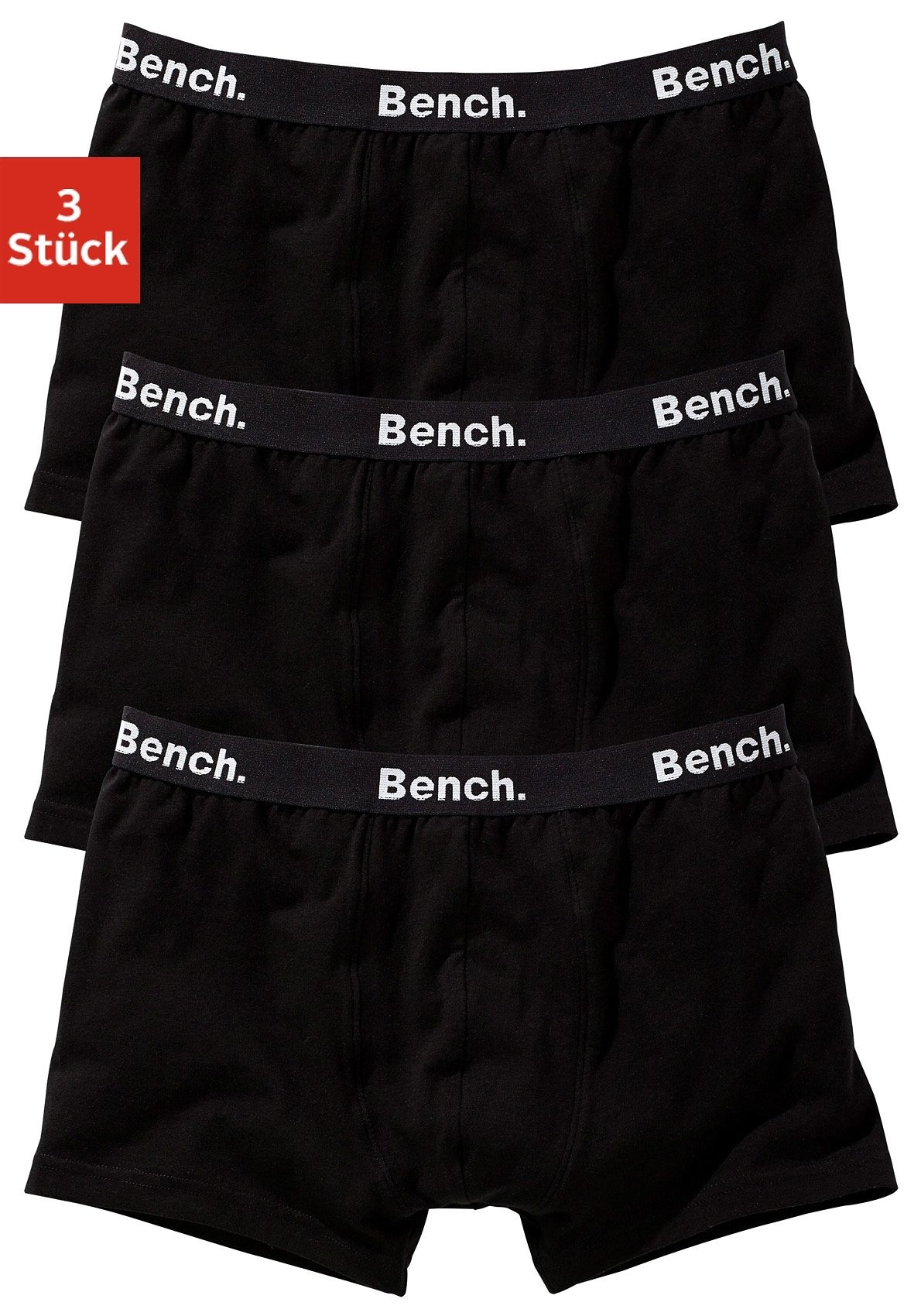 Bench. Boxer »Boxershorts für Jungen« Packung, 3 Stk. mit Logo-Webbund