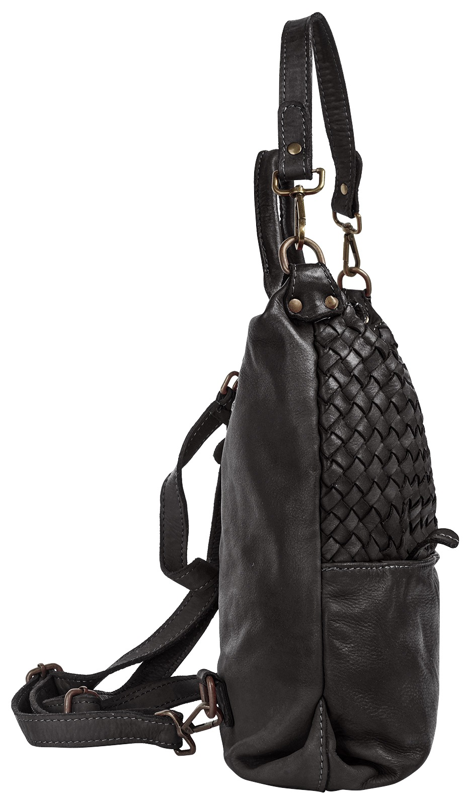 Samantha Look Cityrucksack, echt Leder, Made in Italy