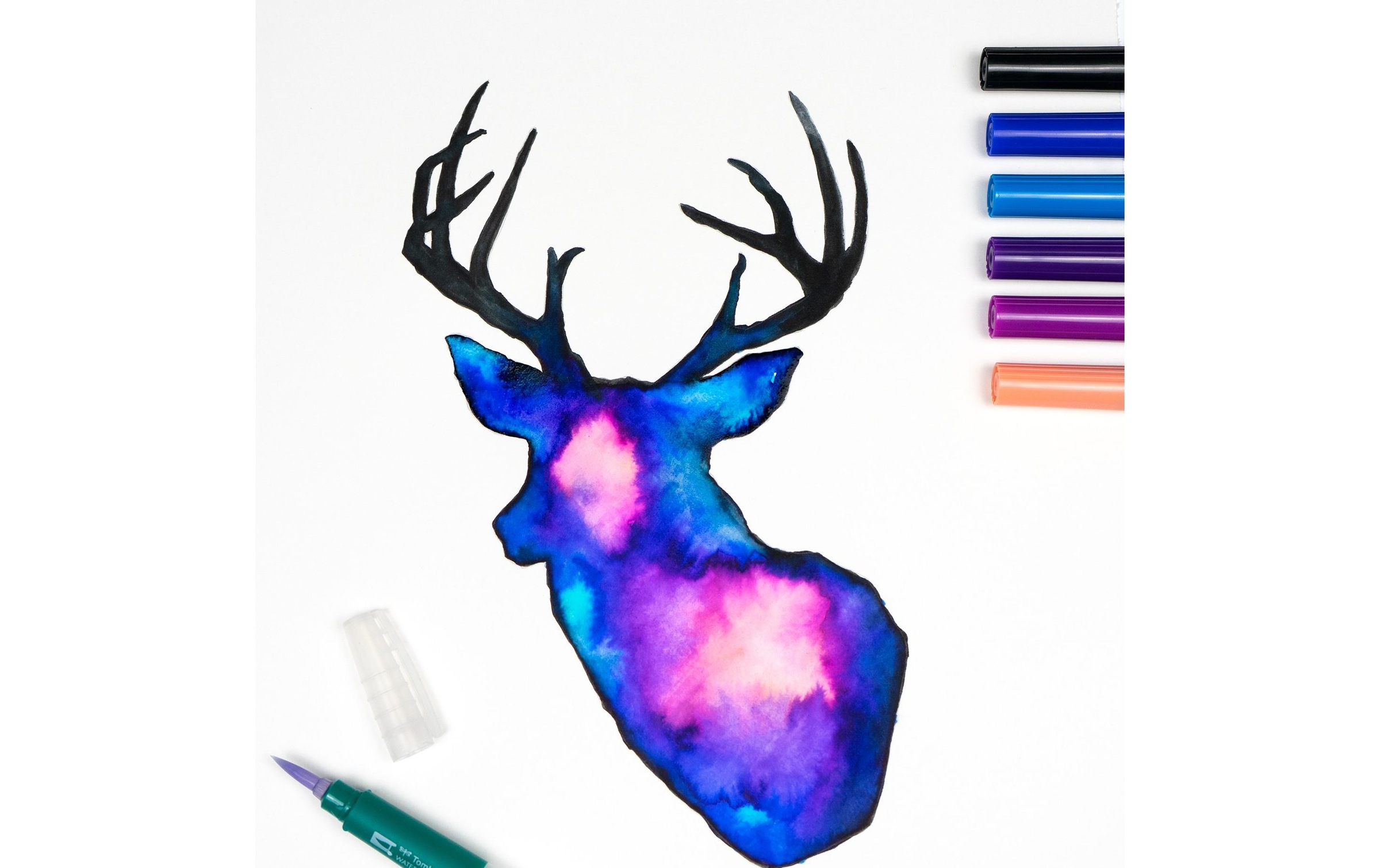 TOMBOW Faserstift »ABT Dual Brush Ga«, Bruchsicher, Wasservermalbar
