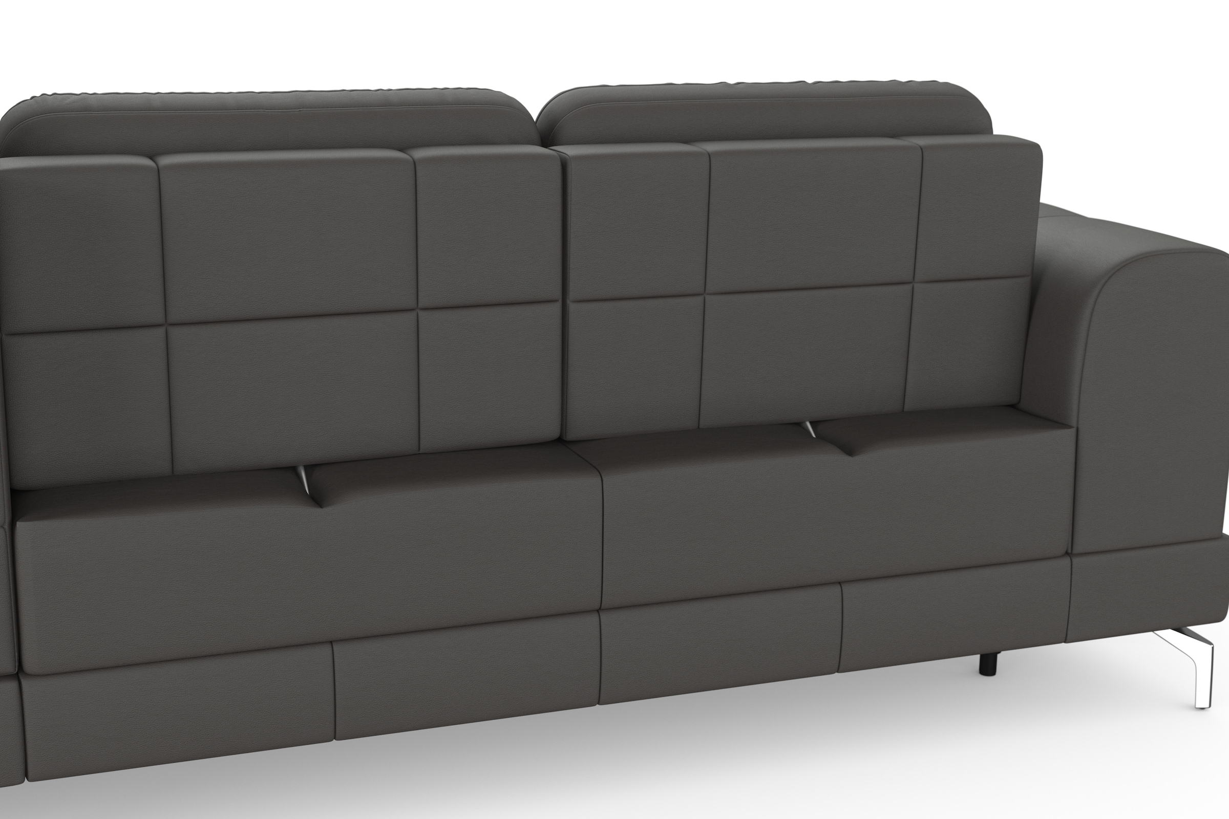 sit&more Ecksofa »Bendigo L-Form«, inklusive Sitztiefenverstellung, Bodenfreiheit 12 cm, in 2 Fussfarben