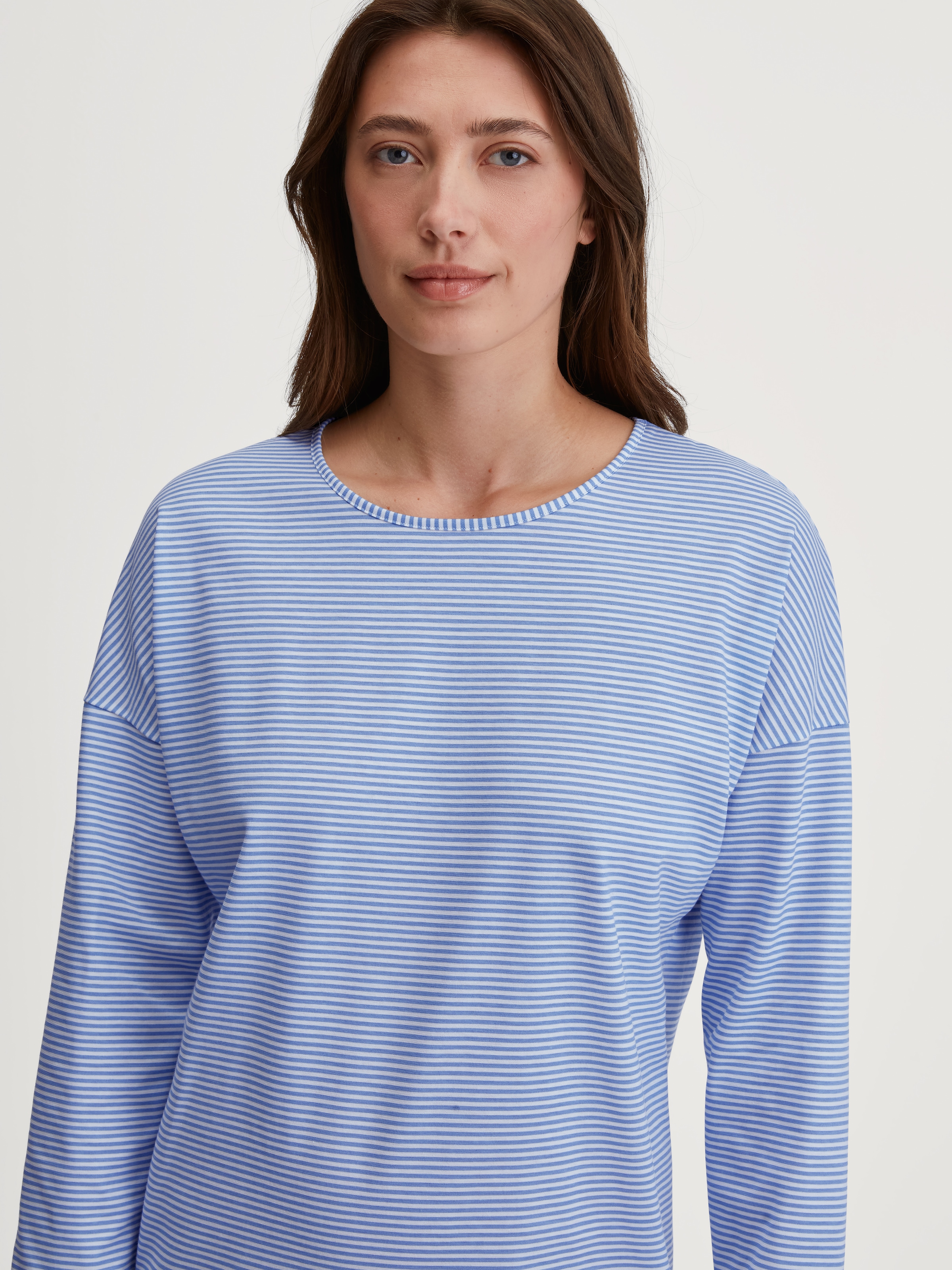 CALIDA Nachthemd »Lovely Nights«, Langarm, Rundhals, Pure Cotton, Single Jersey, weich, atmungsaktiv