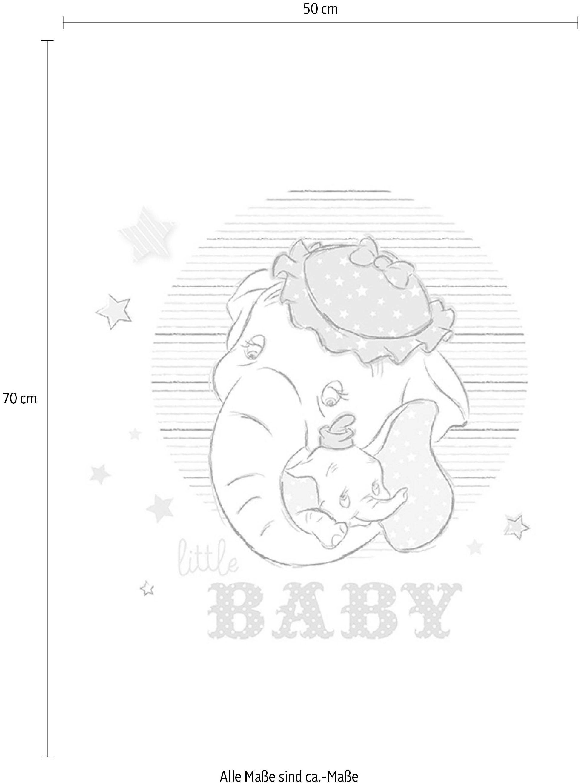 Komar Bild »Dumbo Little Baby«, Disney, (1 St.), Wandbild zur Dekoration im Kinderzimmer - ohne Rahmen