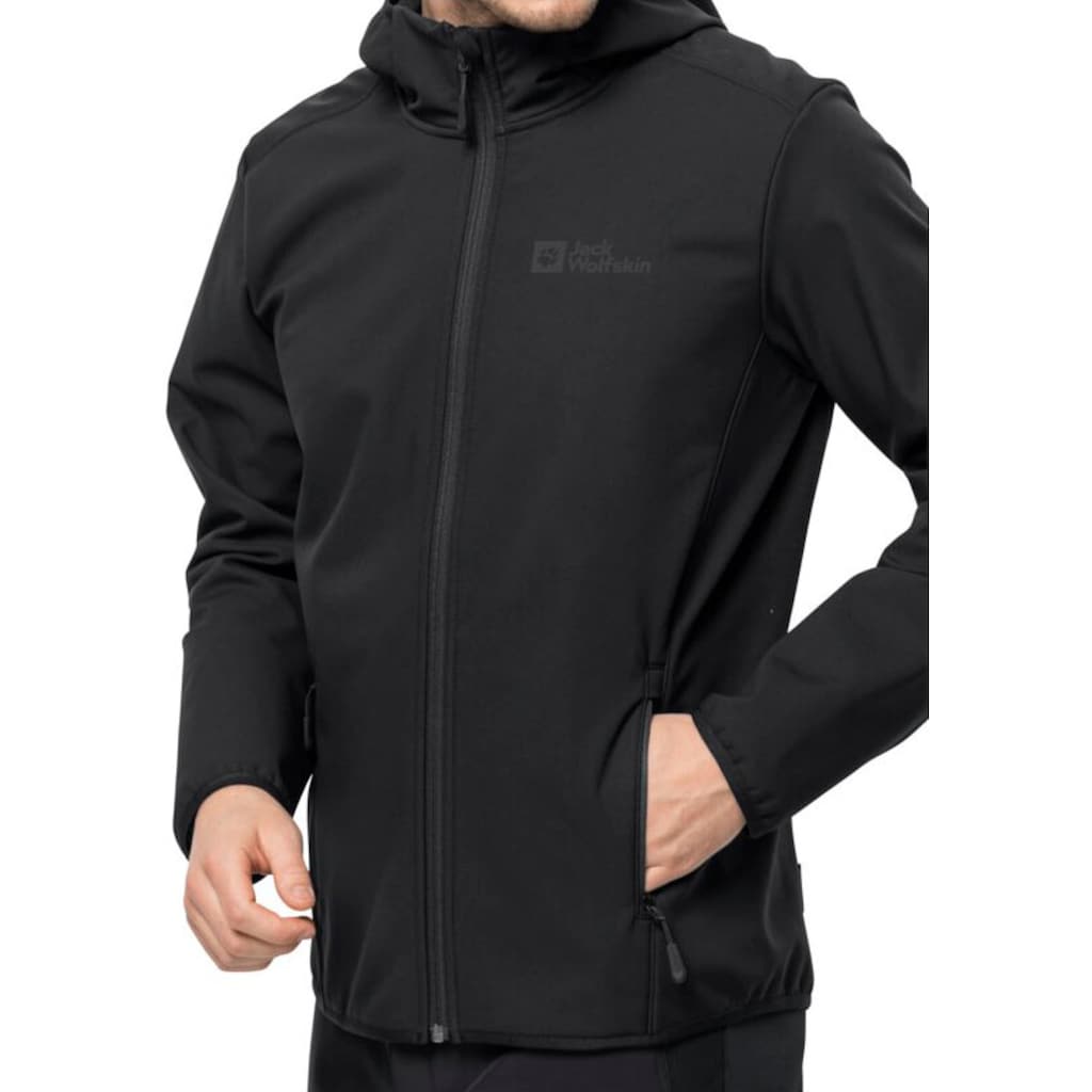 Jack Wolfskin Softshelljacke »BORNBERG HOODY M«, mit Kapuze