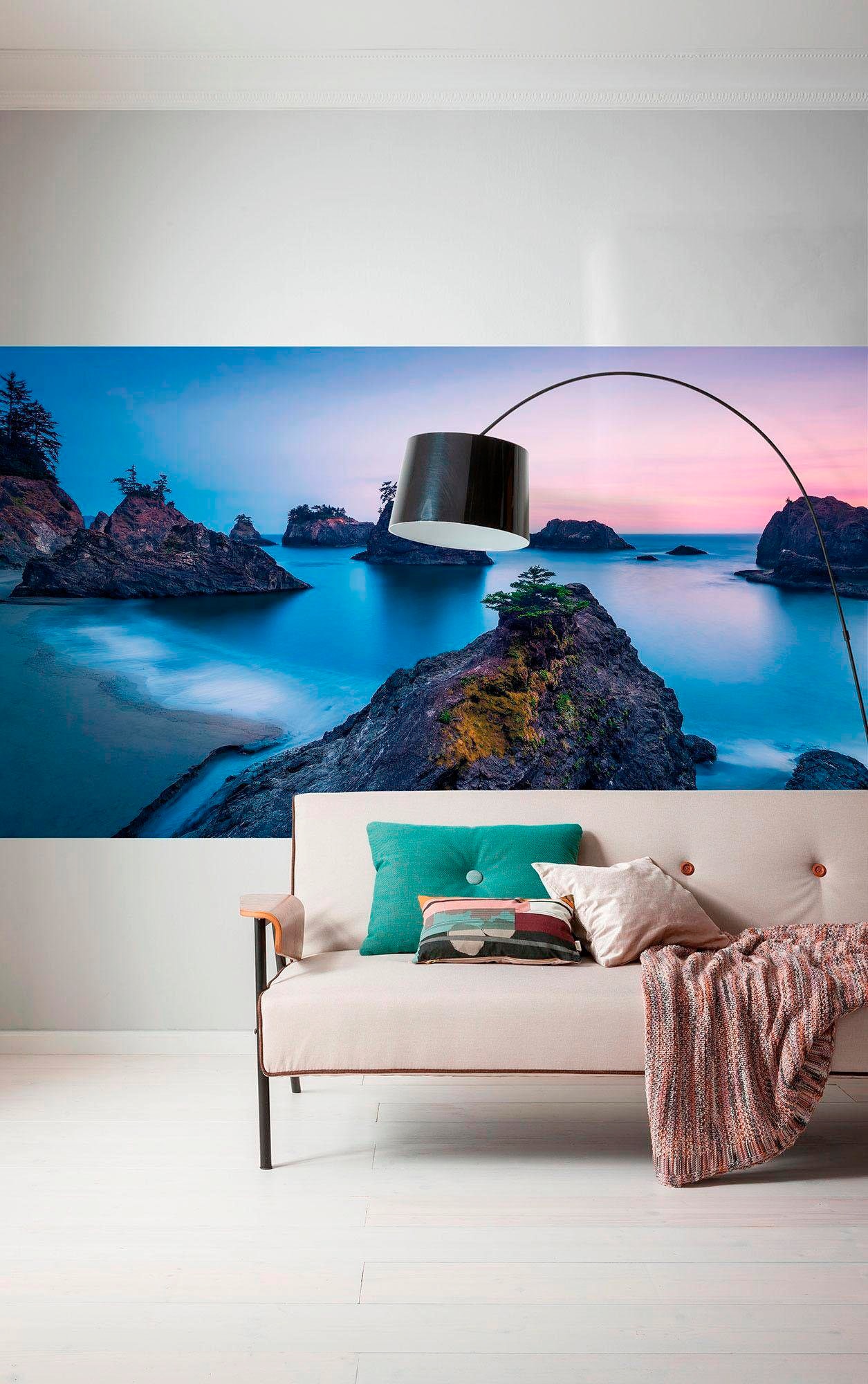 Komar Vliestapete »Digitaldruck Vlies - Secret Beach - Grösse 200 x 100 cm«, bedruckt, Wohnzimmer, Schlafzimmer
