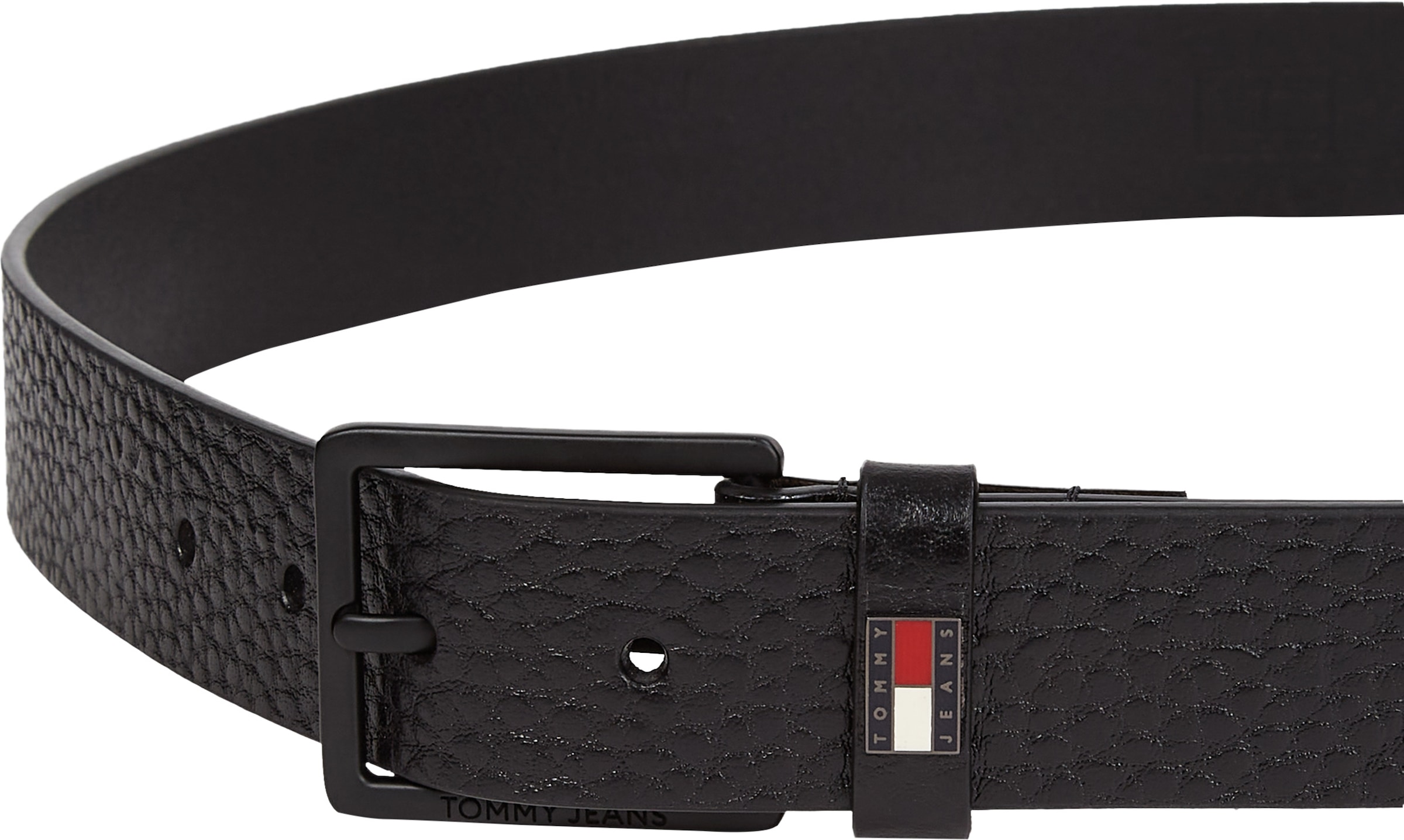 Tommy Jeans Ledergürtel »TJM ELEVATED FLAG LEATHER 3.5«, Grössenverstellbar
