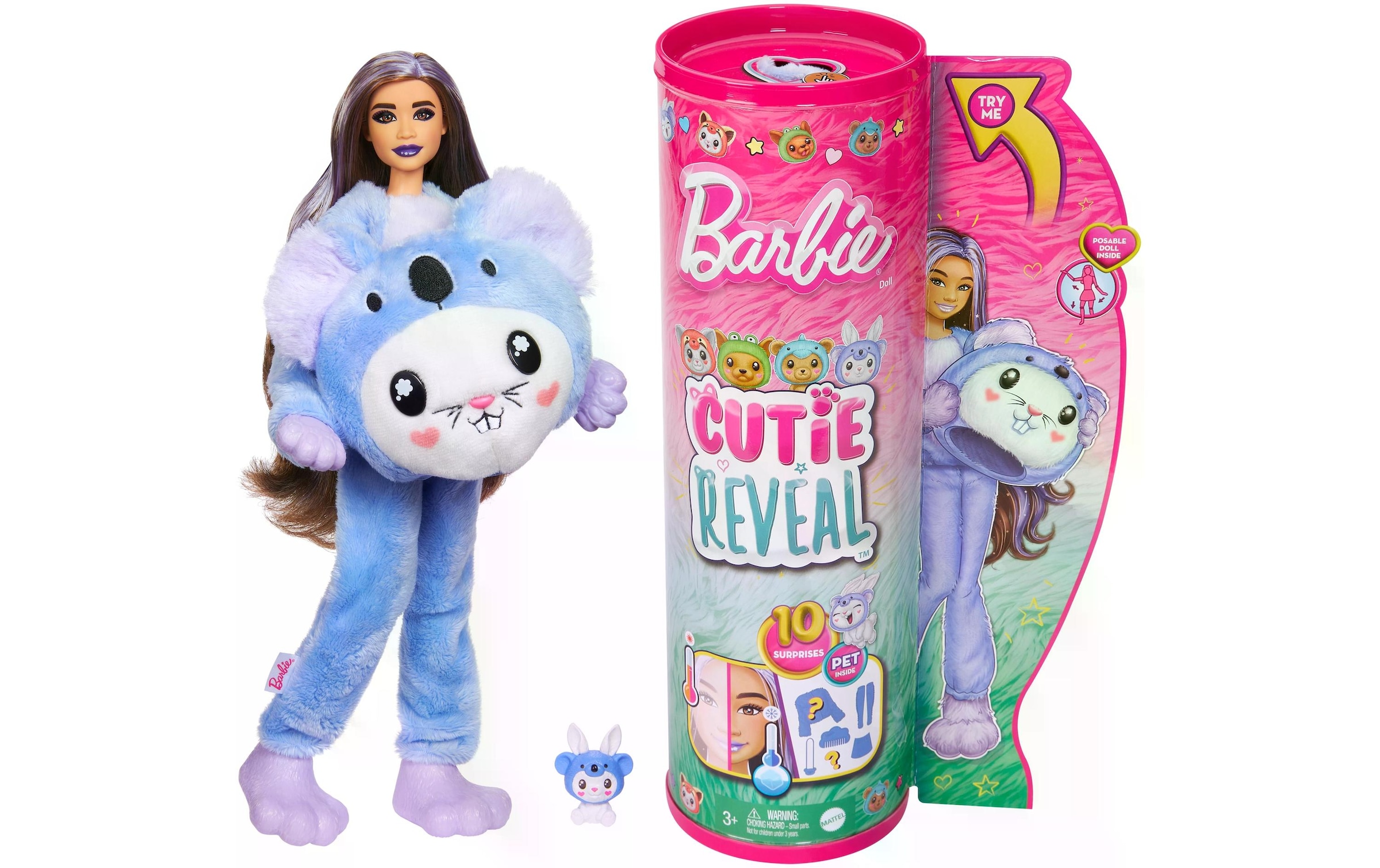 Barbie Anziehpuppe »Barbie Cutie Reveal – Bunny in Koala«