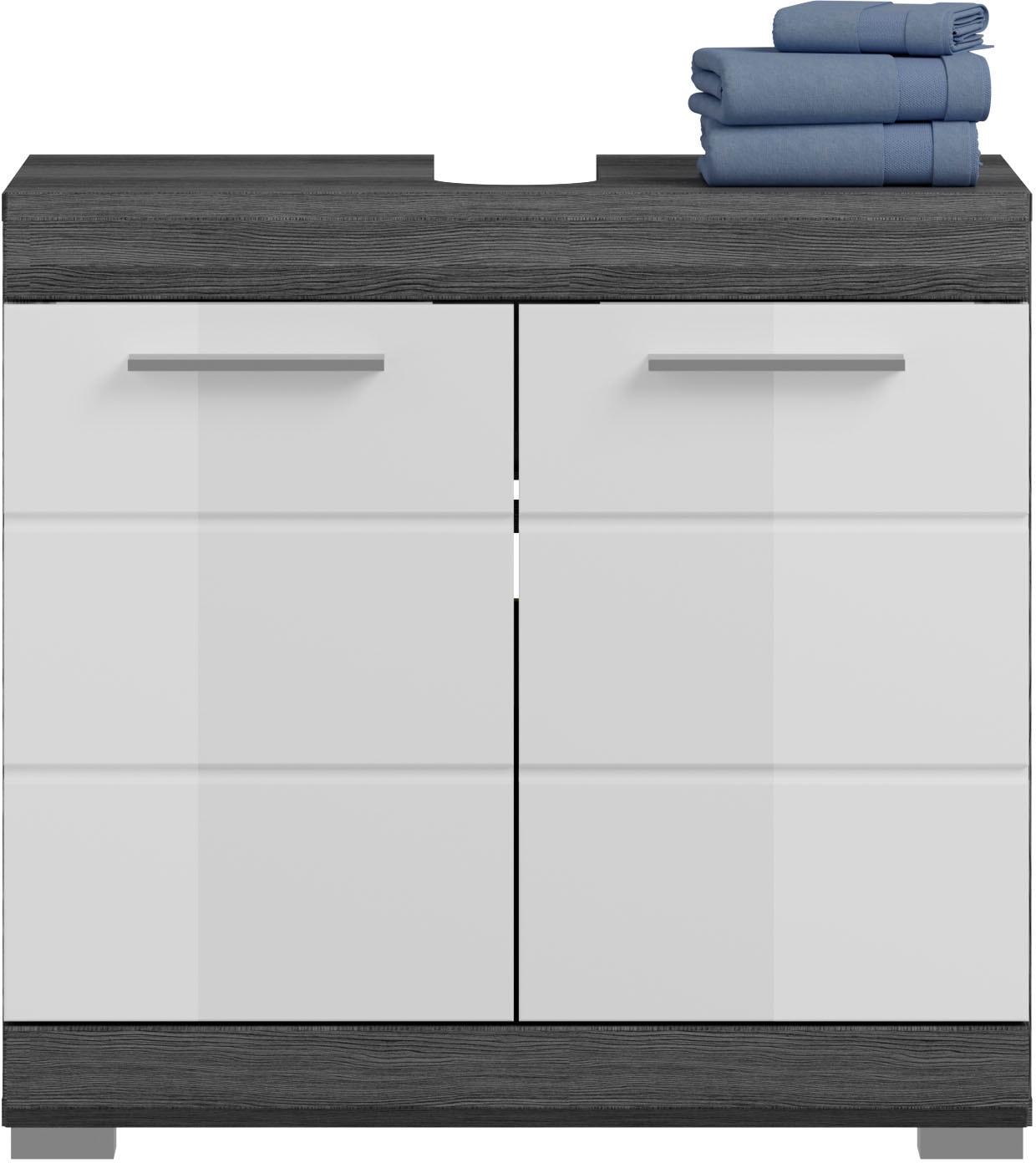 INOSIGN Badmöbel-Set »Siena, 3 teilig, bestehend aus:«, (Set, 3 St.), Hochschrank, Waschbeckenunterschrank, Spiegelschrank