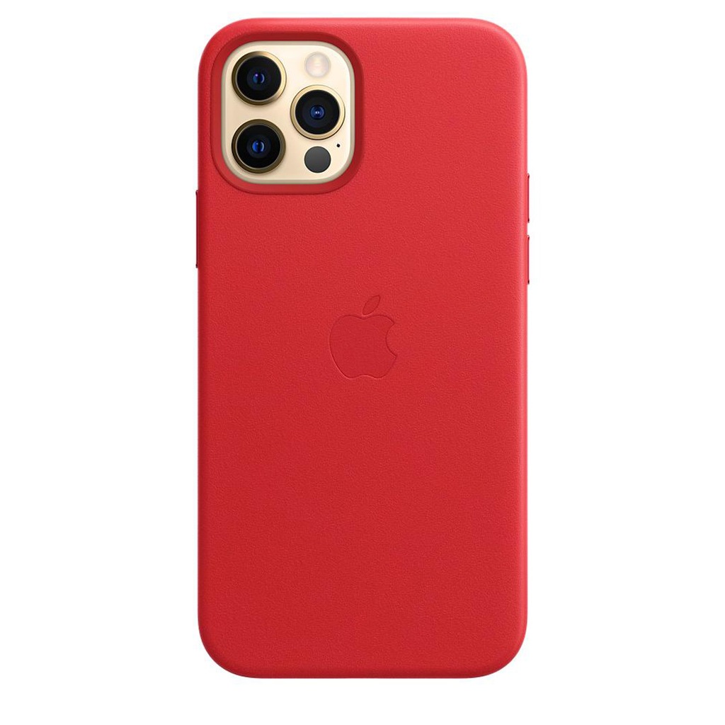 Apple Smartphone-Hülle »Apple iPhone 12/12 Pro Leder Case Mag RED«, iPhone 12-iPhone 12 Pro, 15,5 cm (6,1 Zoll), MHKD3ZM/A