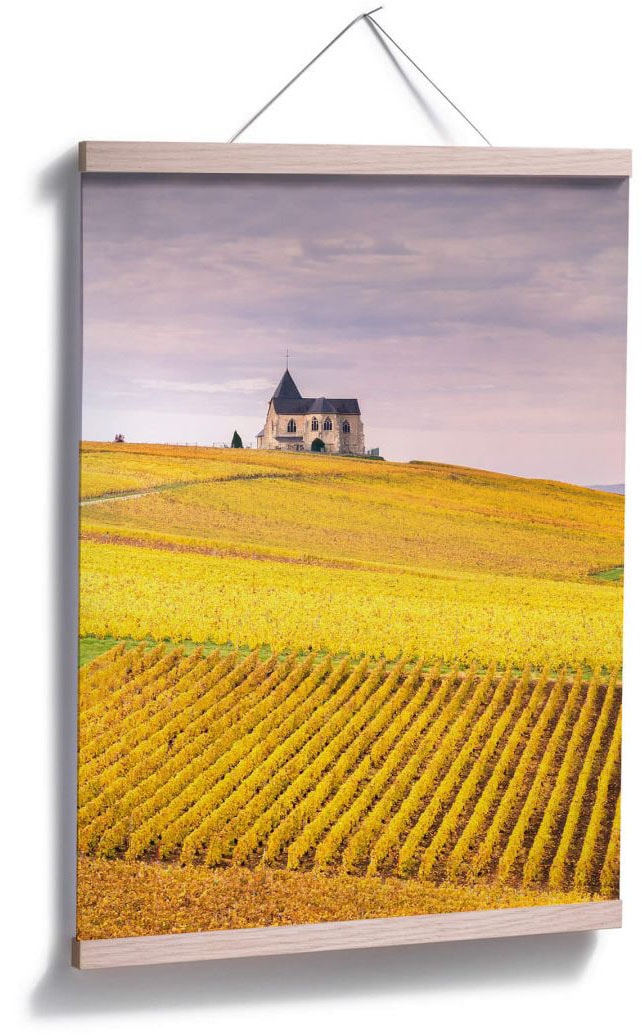 Wall-Art Poster Wandposter »Weinfelder Champagne«, online Landschaften, | (1 St.), Poster, bestellen Jelmoli-Versand Wandbild, Bild
