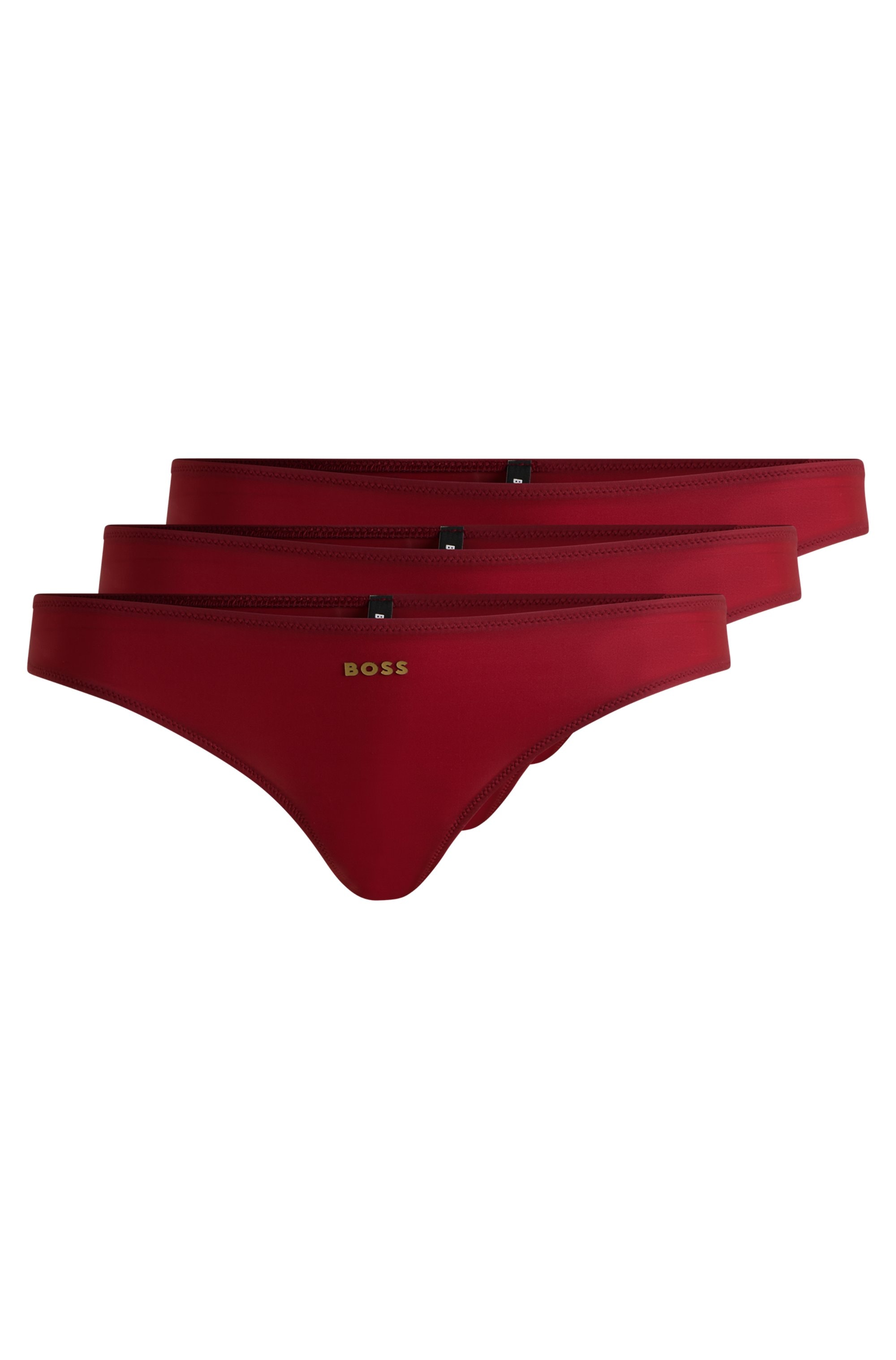 BOSS Tanga, (Packung, 3 St.), mit Markenlogo