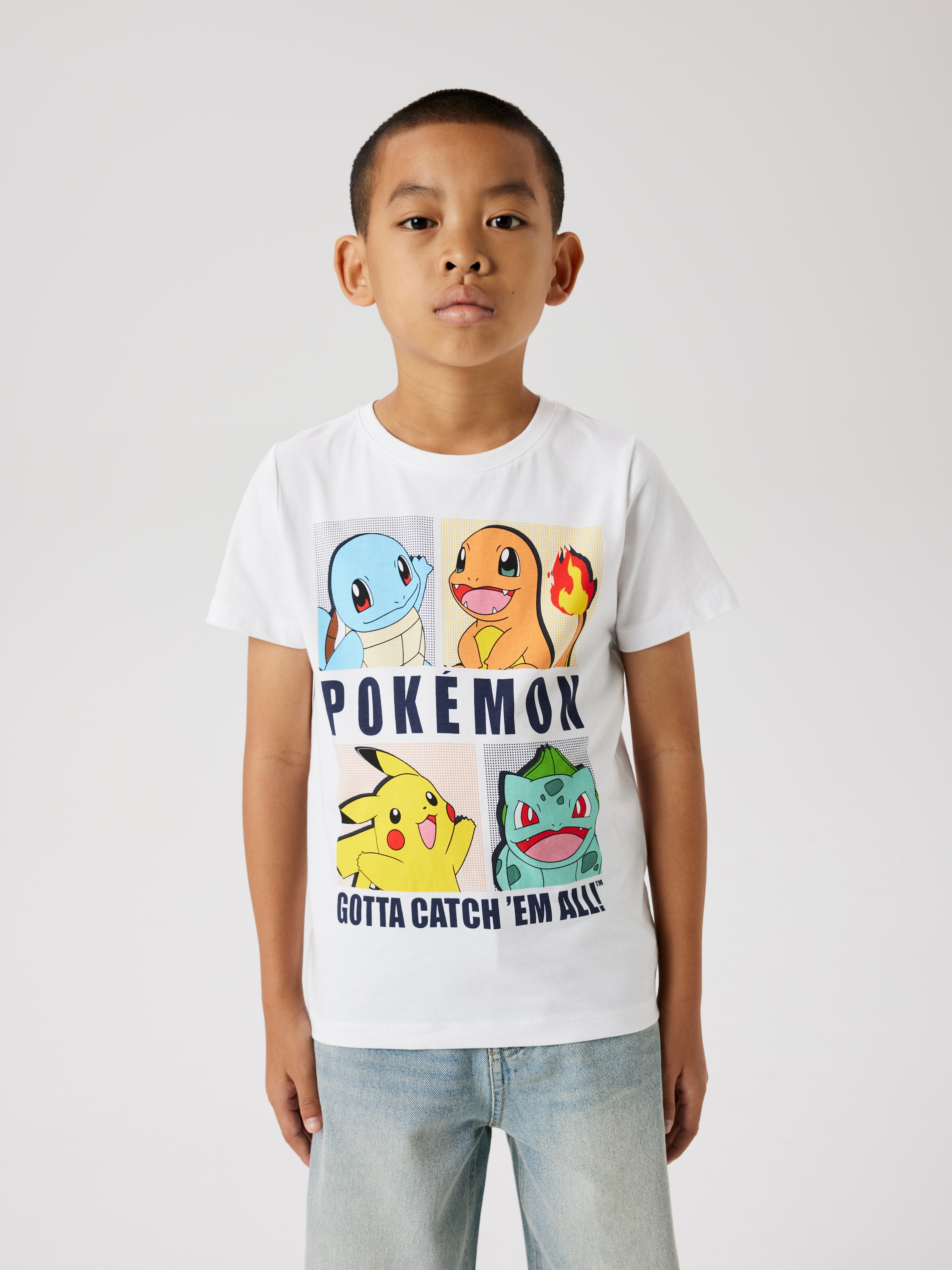 Name It T-Shirt »NKMDAZZ POKEMON NREG SS TOP BOX NOOS SKY«, mit grossem Pokémon-Frontmotiv