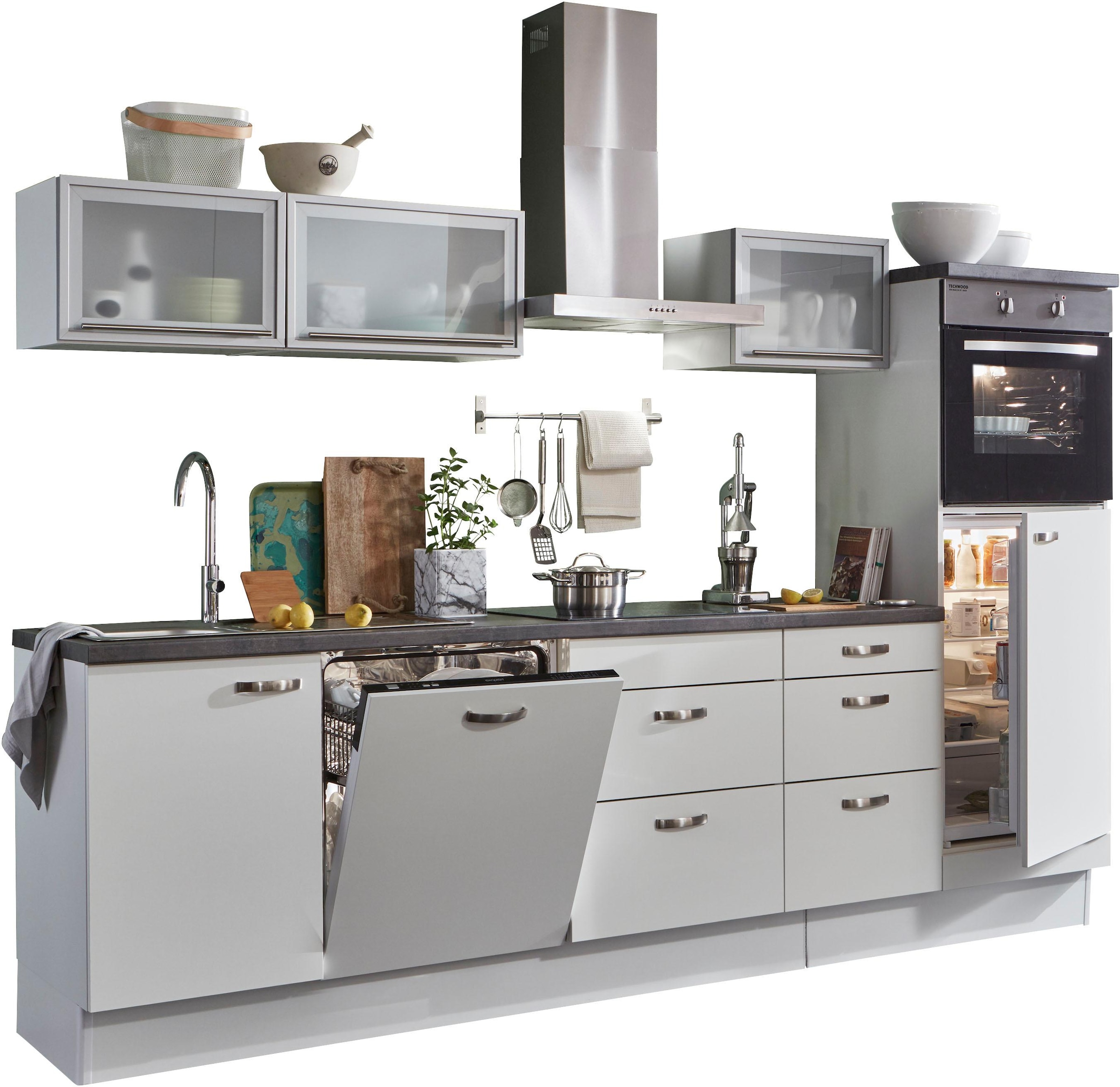 ❤ OPTIFIT Küchenzeile »Cara«, mit Vollauszügen und Soft-Close-Funktion,  Breite 280 cm entdecken im Jelmoli-Online Shop | Sockelblenden