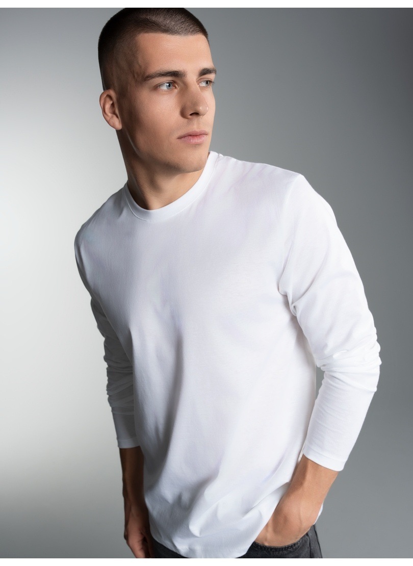 Trigema T-Shirt »TRIGEMA Langarmshirt aus 100% Baumwolle« 1 Stk.