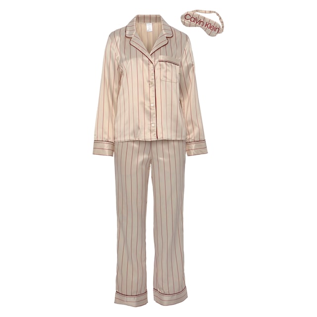 Calvin Klein Pyjama »L/S PANT SET«, (Set, 3 Stück), im Set Pyjama &  Schlafmaske online kaufen bei Jelmoli-Versand Schweiz