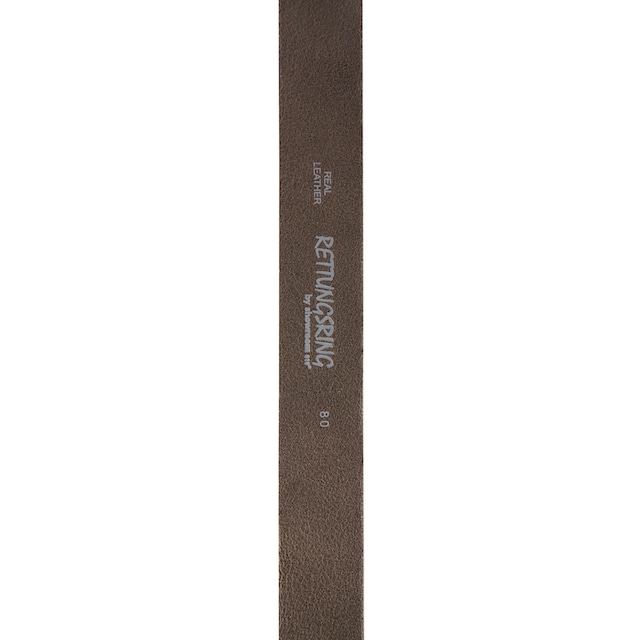 RETTUNGSRING by showroom 019° Ledergürtel, mit austauschbarer Schliesse »Rechteck  Eingefasst Grau« online bestellen bei Jelmoli-Versand Schweiz