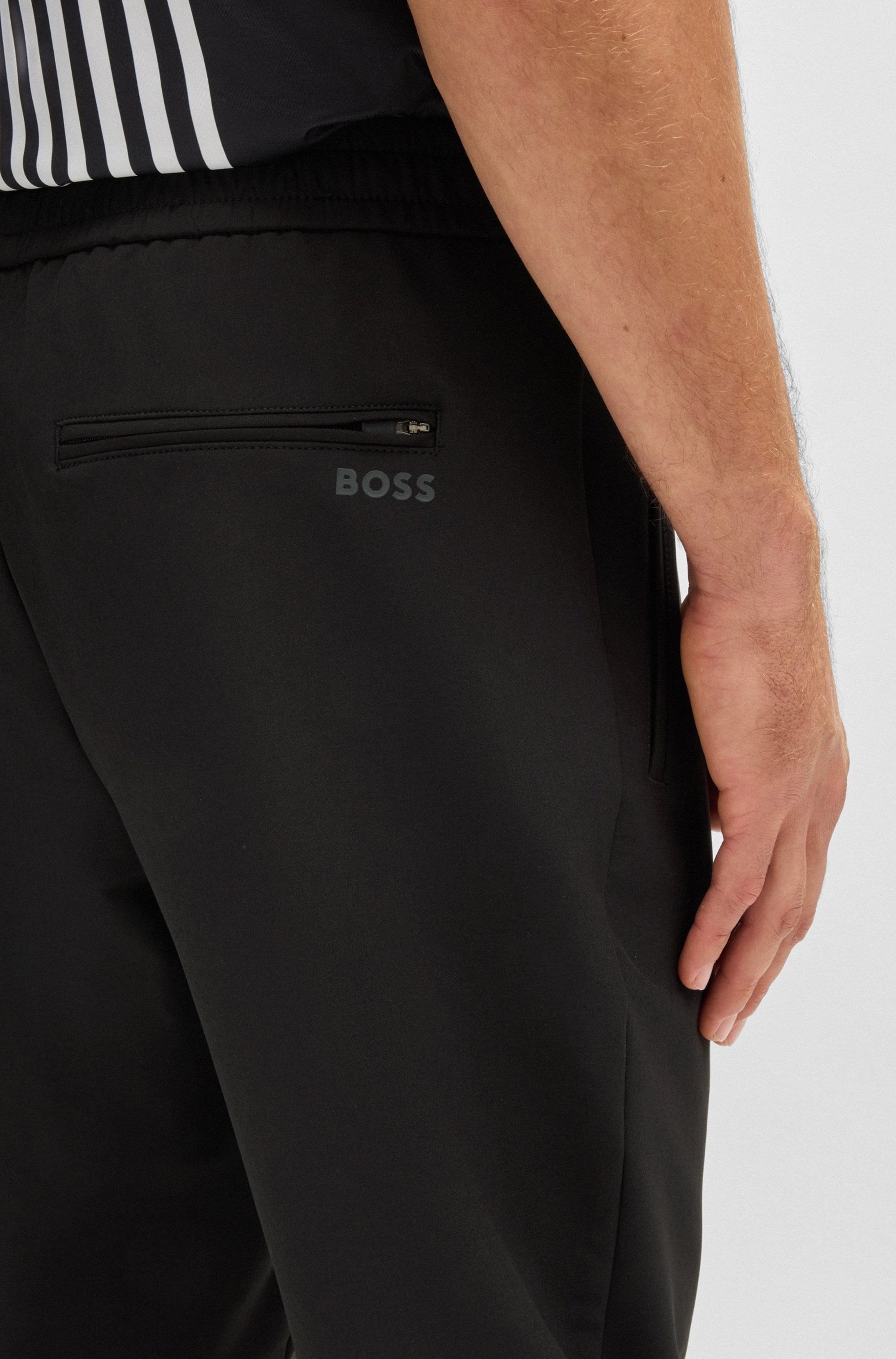 BOSS GREEN Stretch-Hose »T Flex«, mit elastischem Bund und Kordelzug