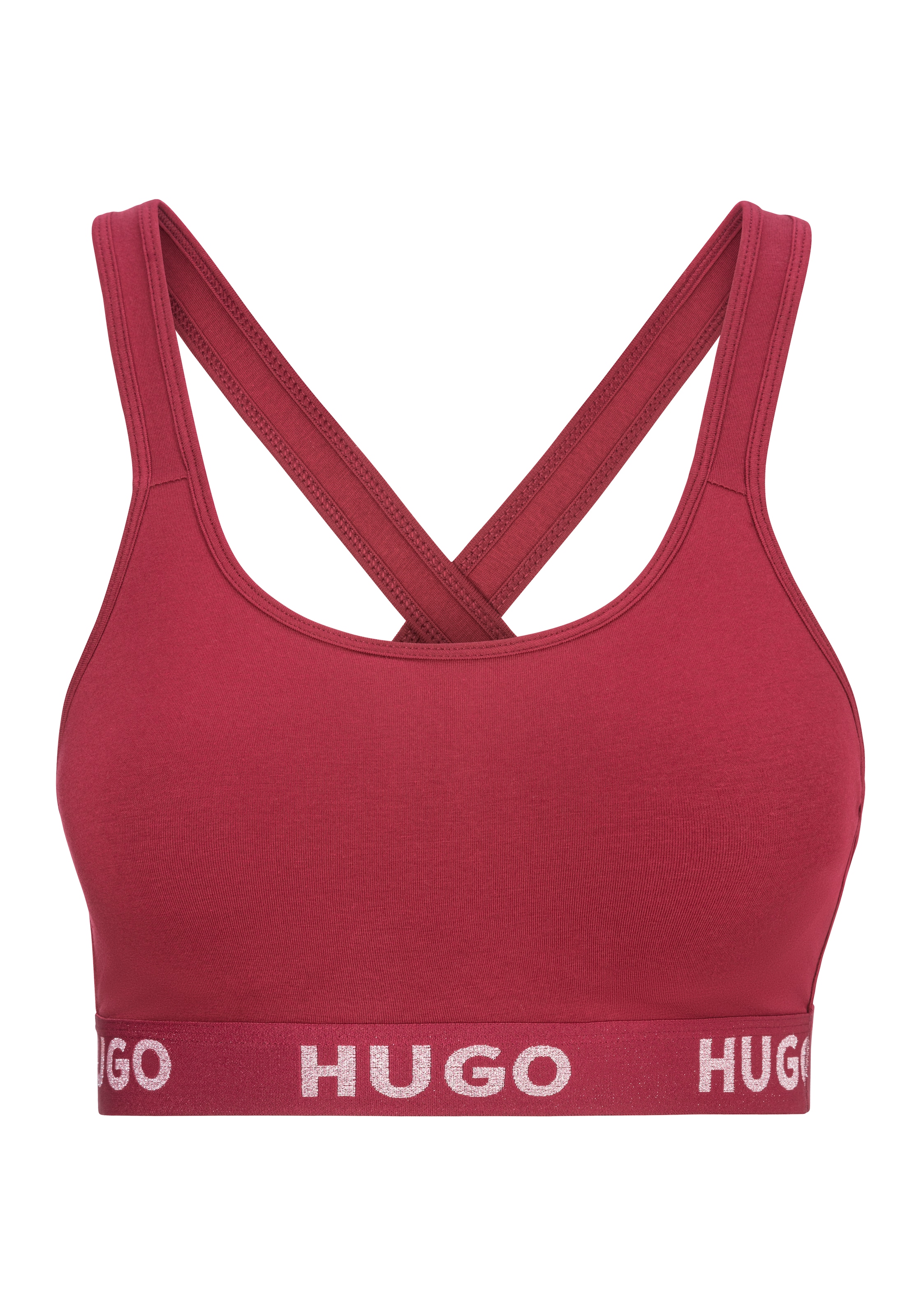 Bralette-BH »BRALETTE PADDED SPOR«, mit HUGO Logo auf dem Bund