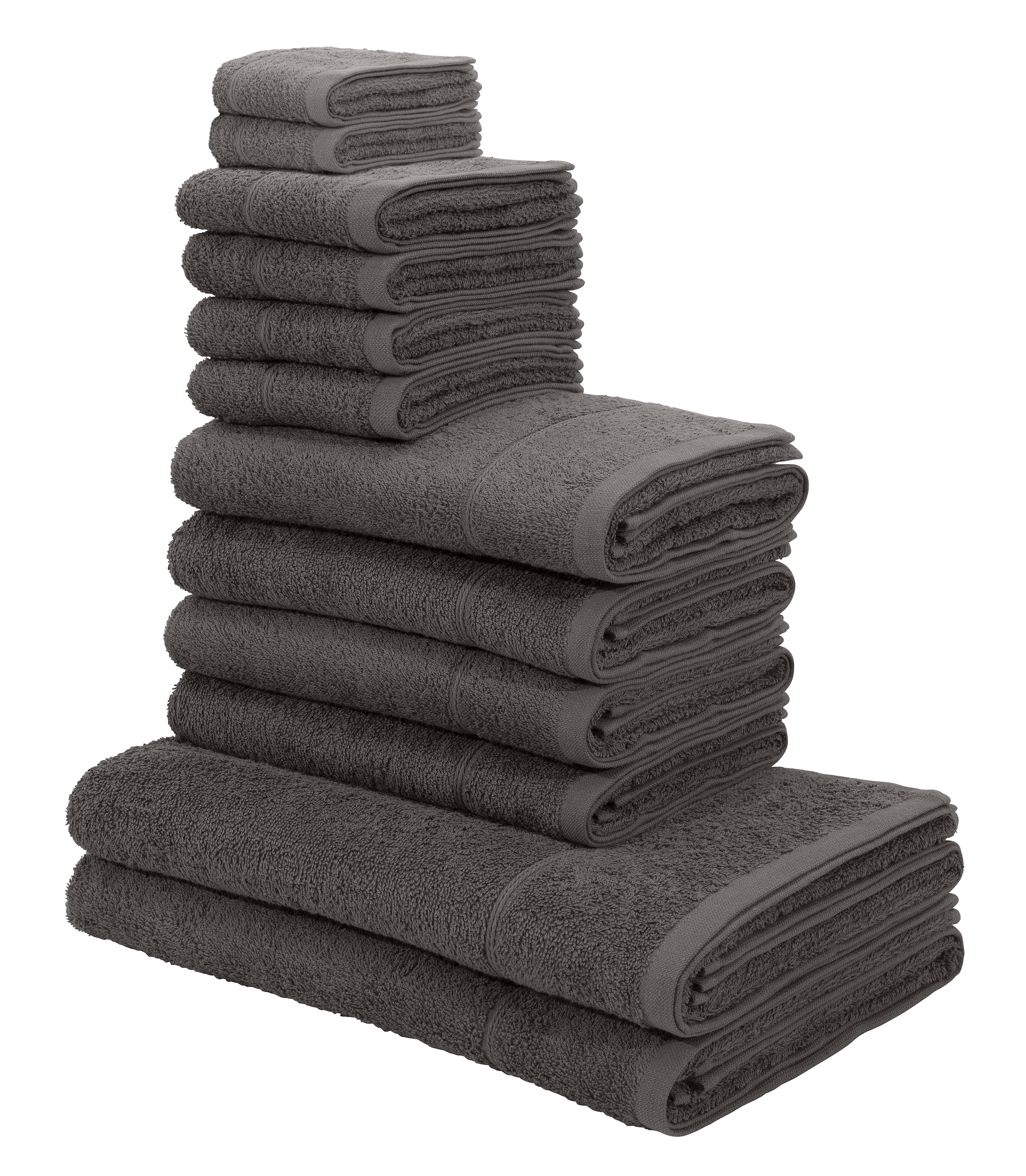 my home Handtuch Set »Sanremo«, Baumwolle Jelmoli-Versand | mit Handtücher Handtuch-Set aus Bordüre, 12 100% Set, bestellen tlg., online einfarbiges Frottier