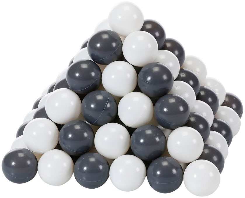 Knorrtoys® Bällebad-Bälle »100 Stück, grey/creme« 100 Stück