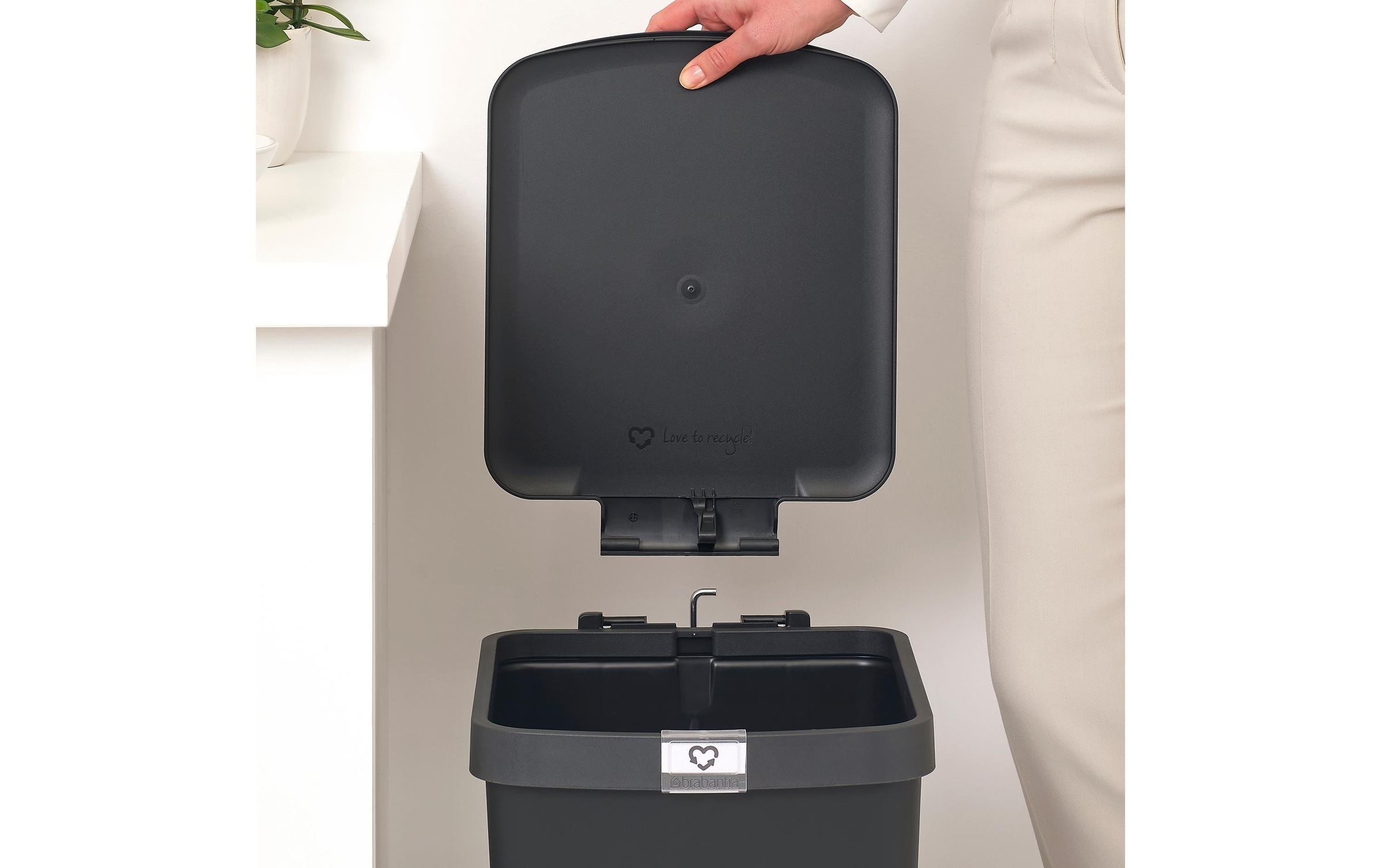 Brabantia Mülleimer »StepUp 25 l«, 1 Behälter