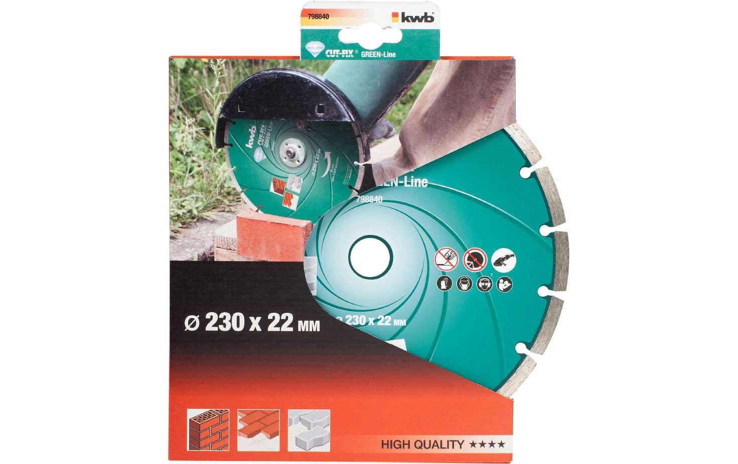 kwb Diamanttrennscheibe »Trennscheibe Green-Line Diamant 230mm«