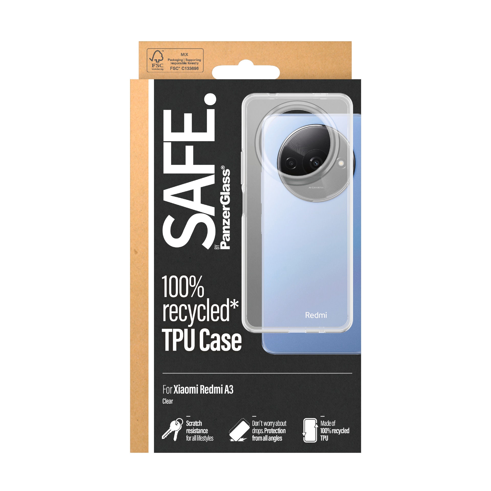 Handyhülle »TPU Case für Xiaomi Redmi A3«, Backcover, Schutzhülle, Handyschutzhülle, Case, Schutzcase, stossfest