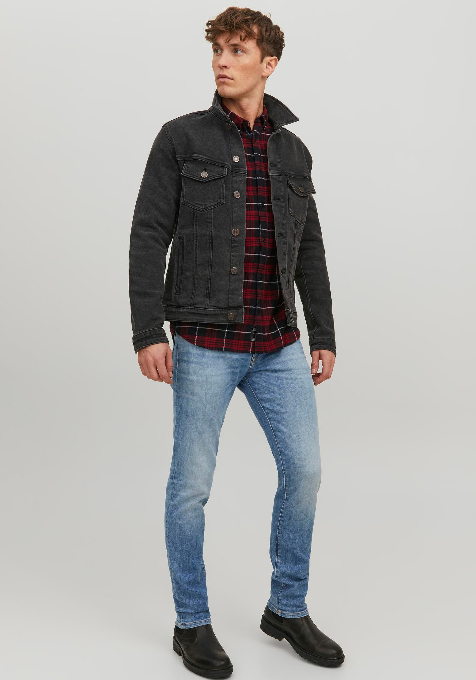 Jack & Jones Slim-fit-Jeans »JJITIM JJDAVIS JJ 074 NOOS«
