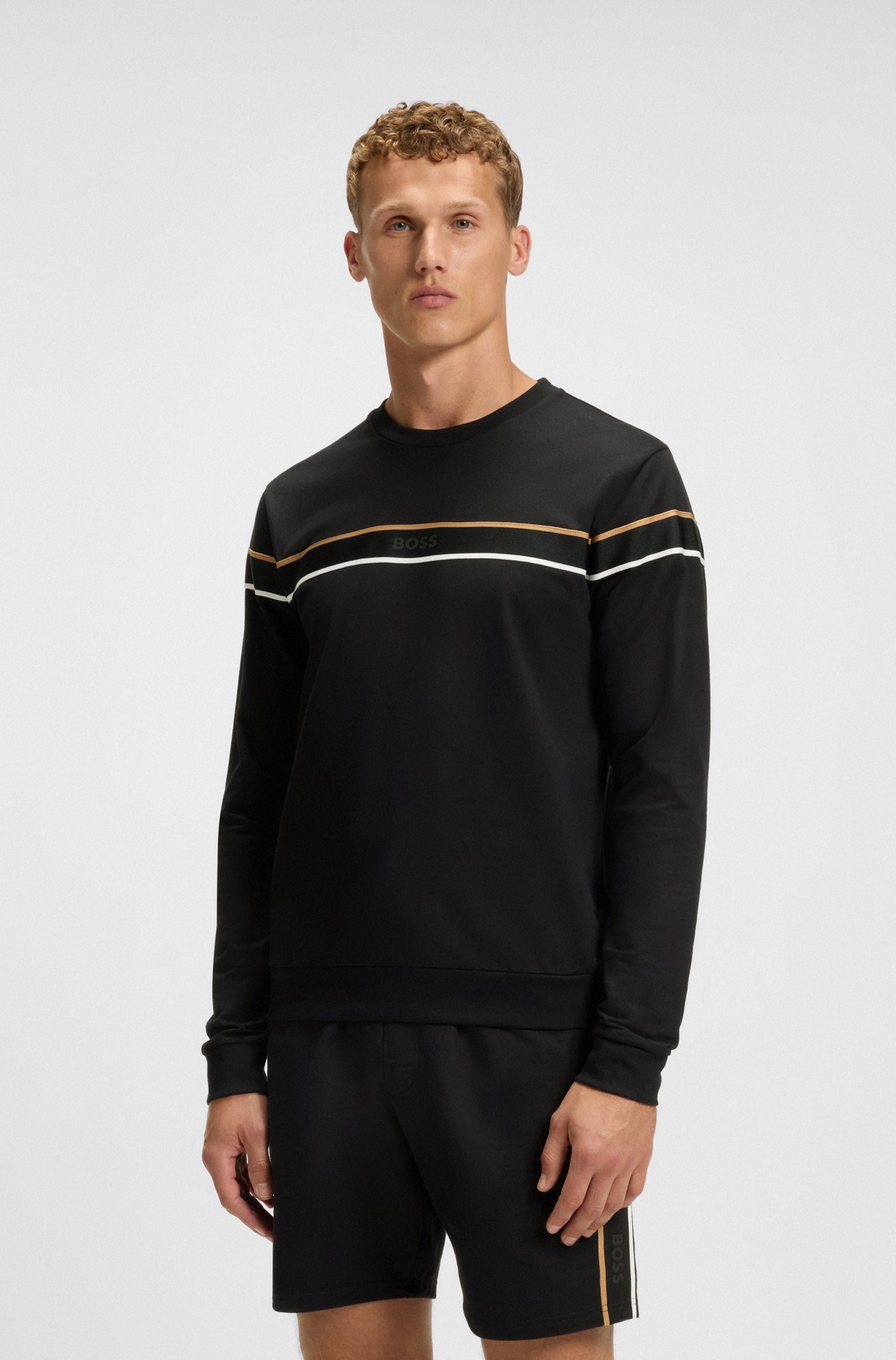 BOSS Sweatshirt »Iconic«, mit Signature-Streifen