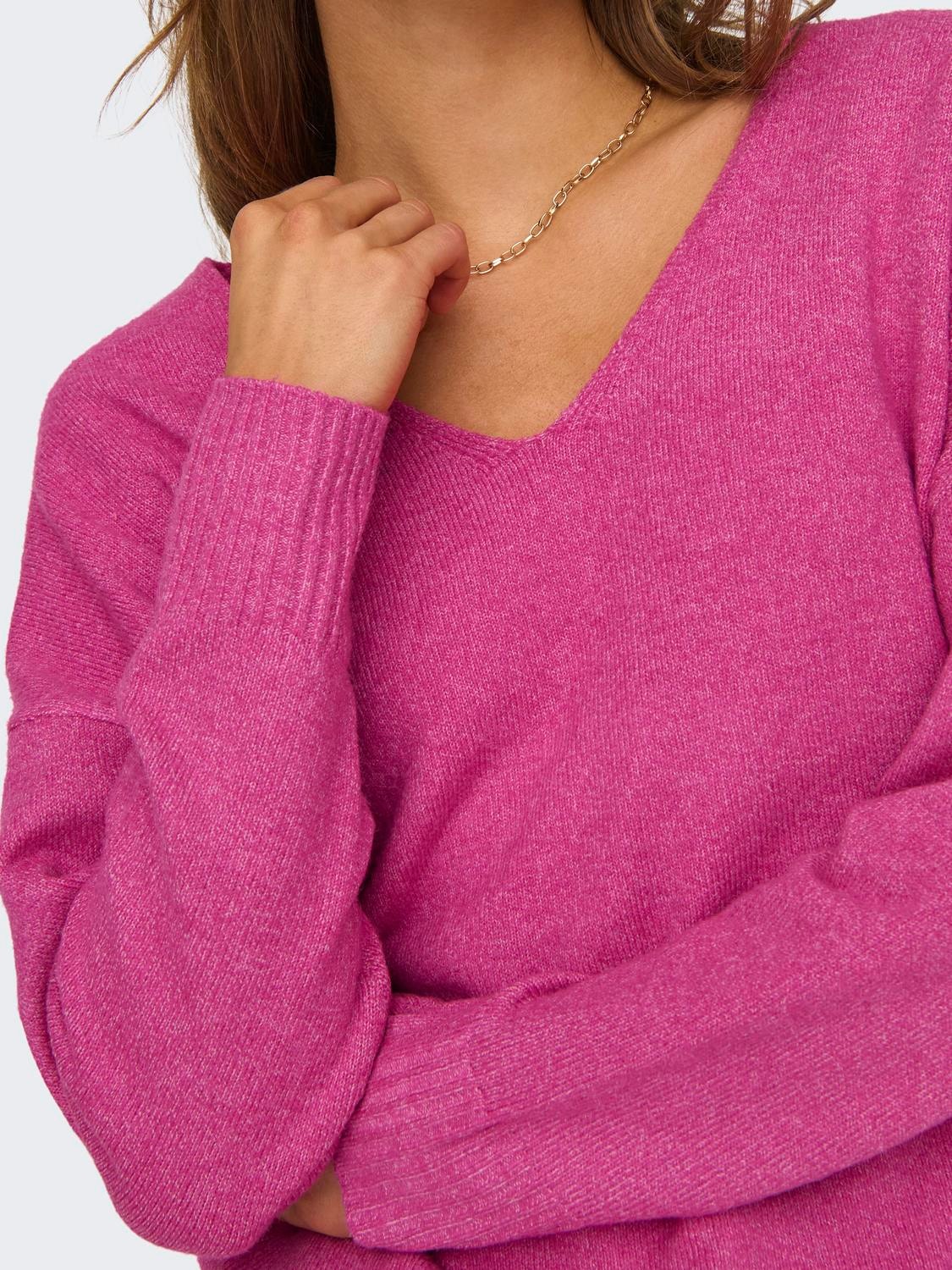 ONLY V-Ausschnitt-Pullover »ONLRICA LIFE L/S V-NECK PULLO KNT NOOS«