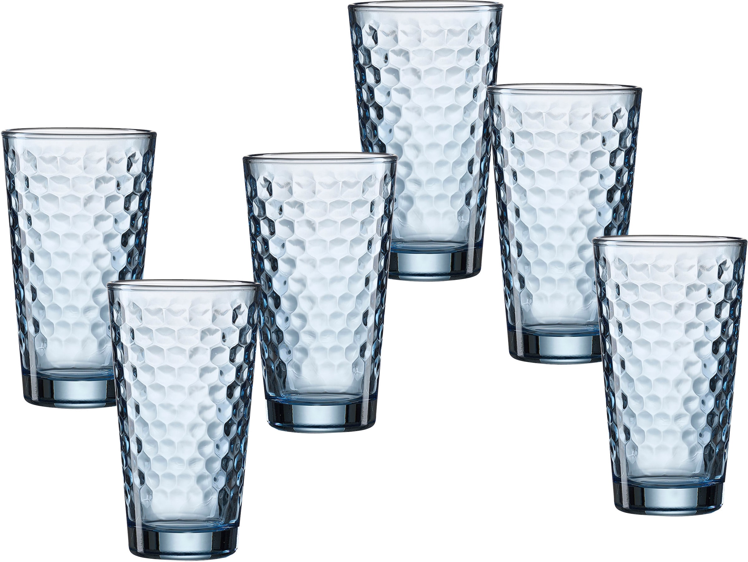 Ritzenhoff & Breker Longdrinkglas »Favo, 6-teilig«, (Set, 6 tlg.), 350 ml