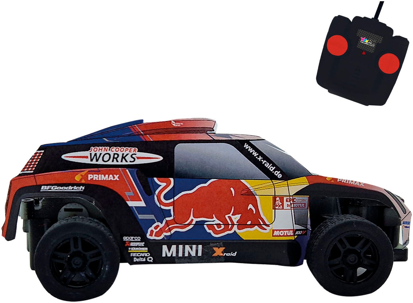 Happy People RC-Buggy "Mini Cooper JCW X-Raid Red Bull" mit Fernbedienung