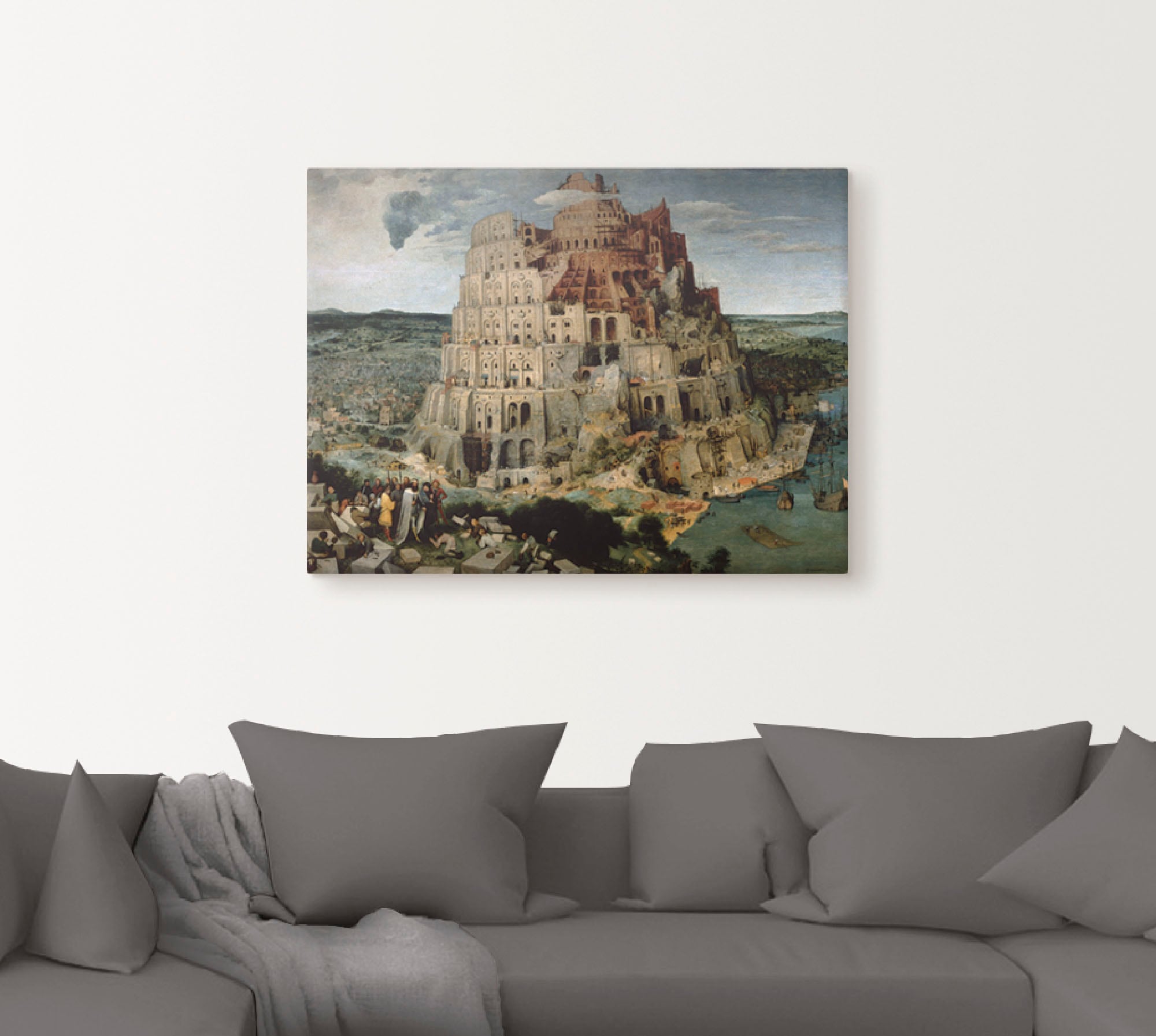 Artland Wandbild »Der Turmbau von Babel. 1563«, Gebäude, (1 St.), als  Leinwandbild, Wandaufkleber oder Poster in versch. Grössen online bestellen  | Jelmoli-Versand