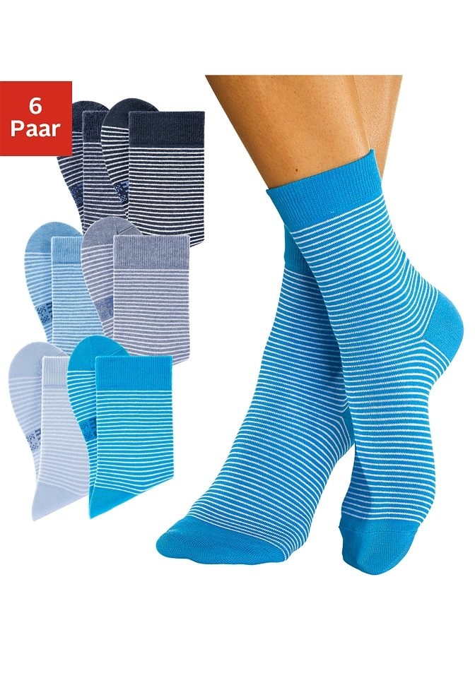 Schweiz (Set, Jelmoli-Versand Bündchen online H.I.S Paar), Socken, bei 6 druckfreiem mit kaufen