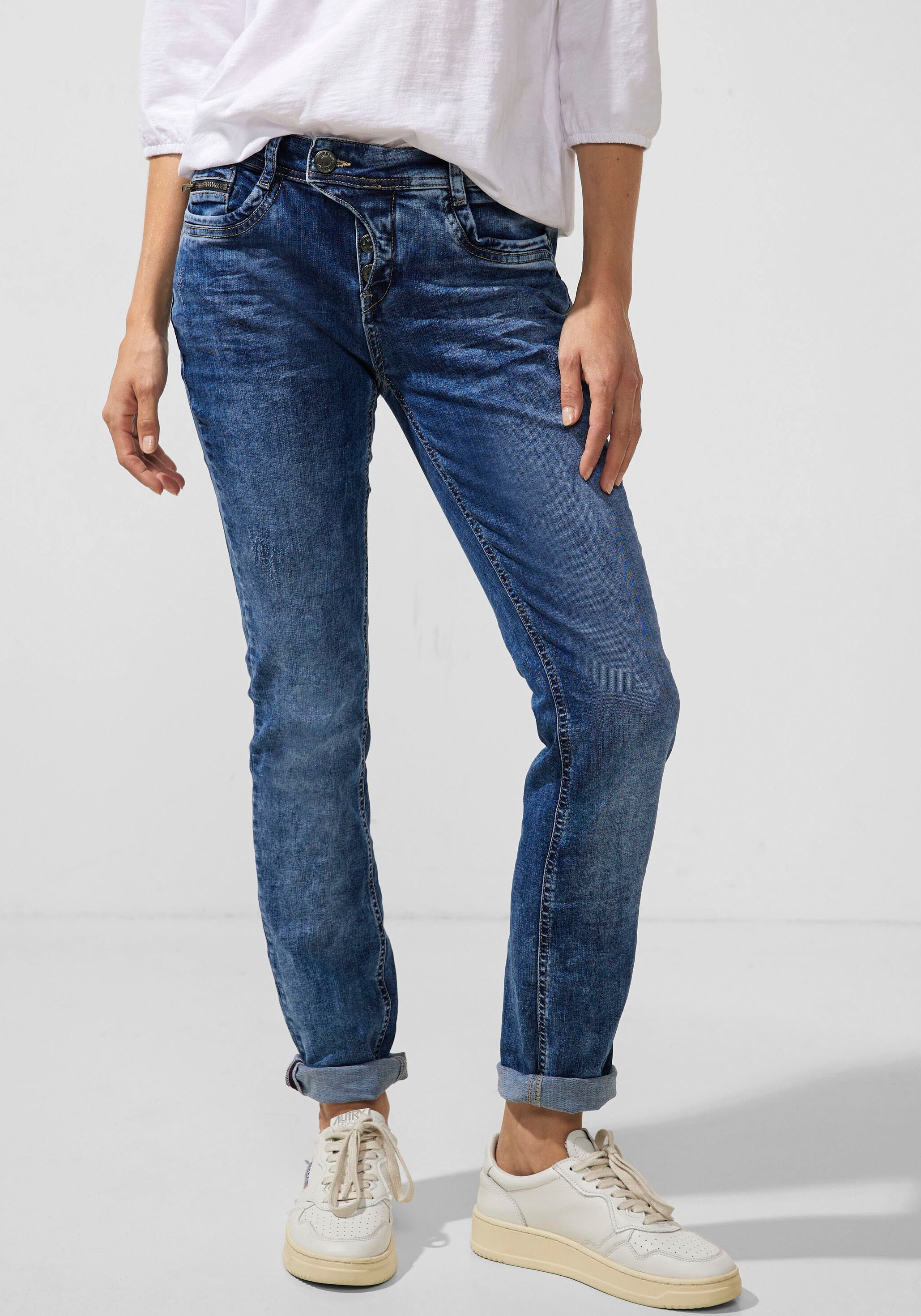 STREET ONE Comfort-fit-Jeans, online Jelmoli-Versand Schweiz bei moderner kaufen in Used-Optik