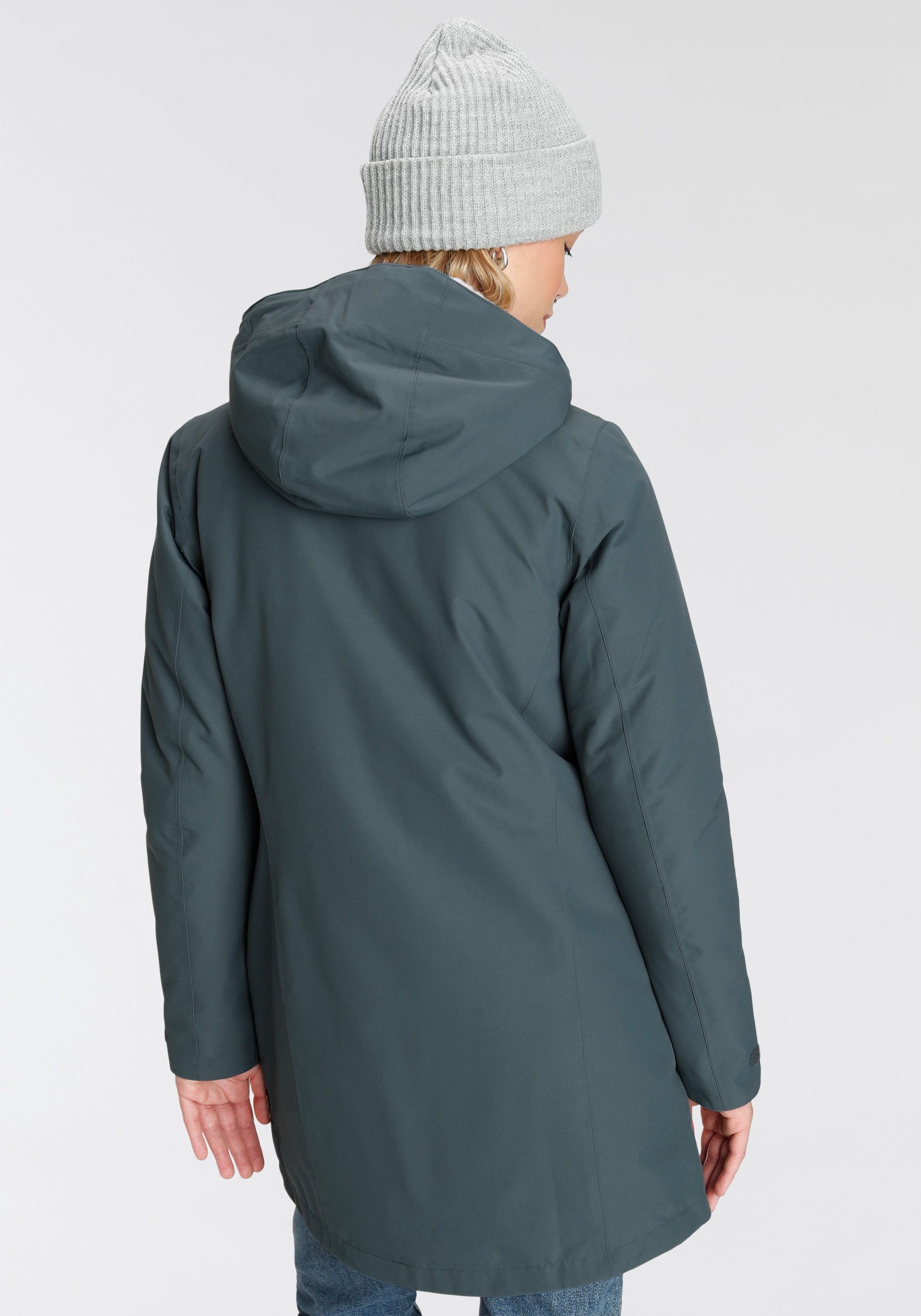 Jack Wolfskin Parka »KIOLA«, mit Kapuze, Winddicht & Wasserabweisend & Atmungsaktiv