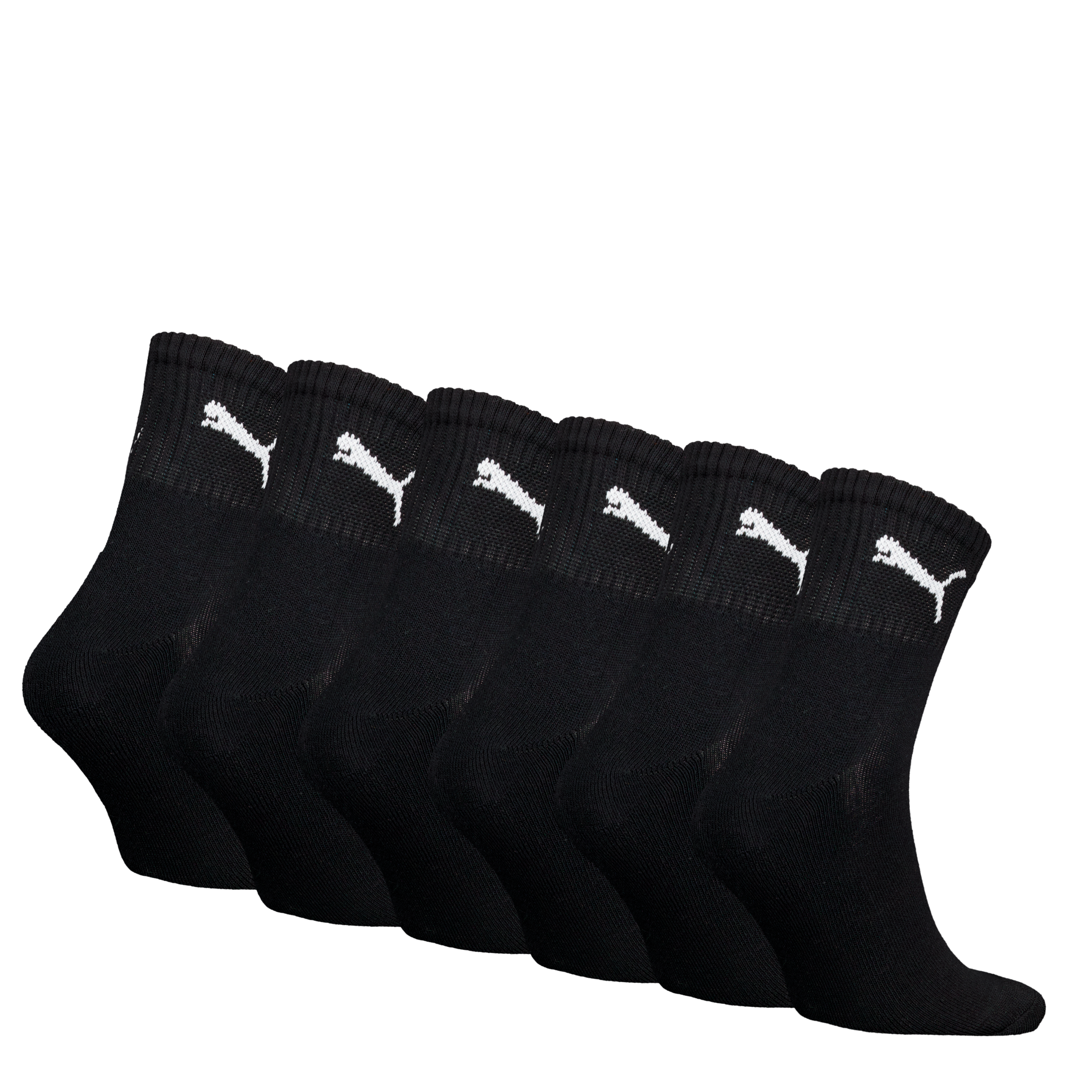 PUMA Socken »PUMA SHORT CREW 6P UNISEX ECOM«, (6 Paar), Gepolsterte Sohle für Stossdämpfung und zusätzlichen Komfort
