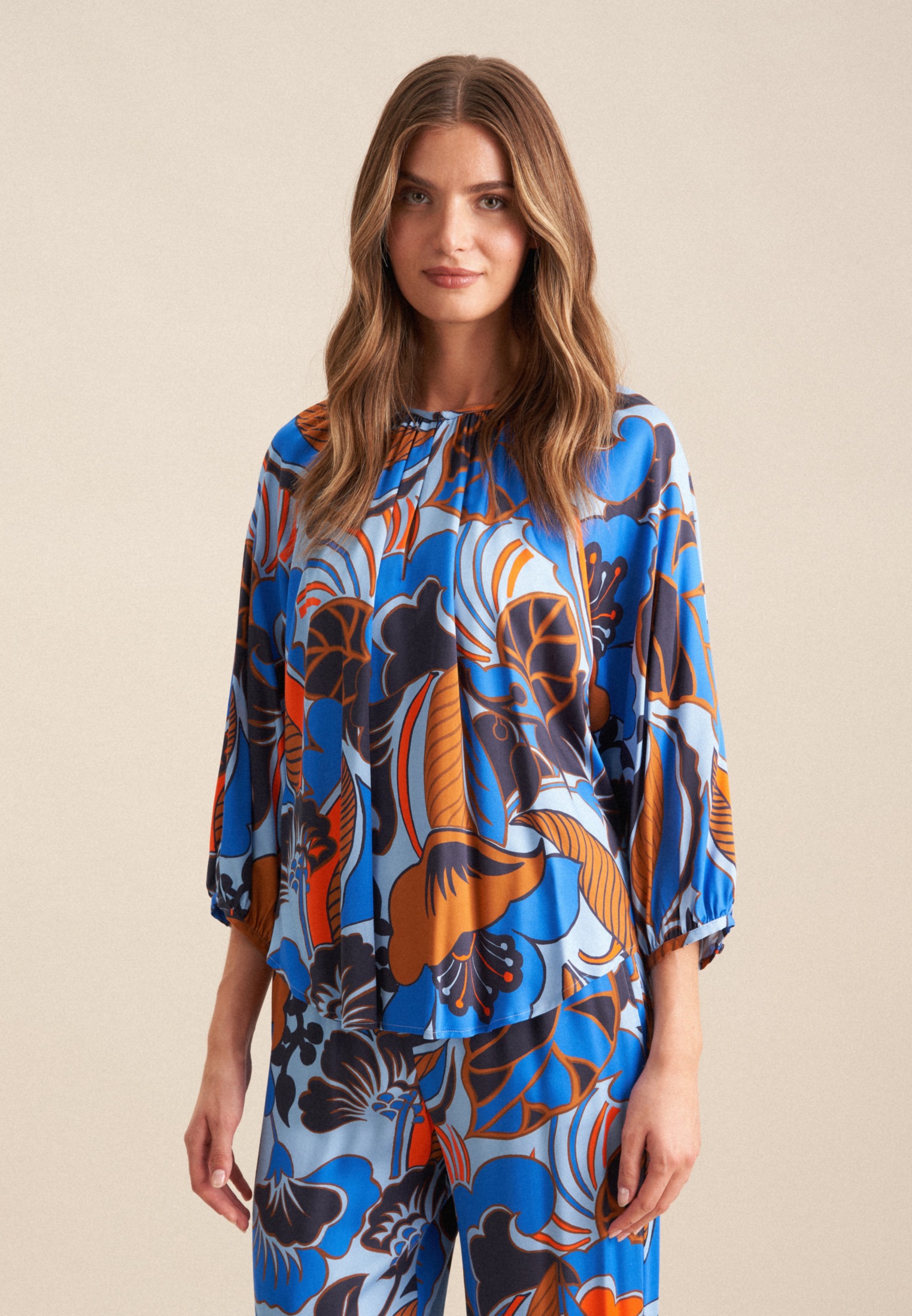 seidensticker Klassische Bluse »Schwarze Rose« Tunika Floral