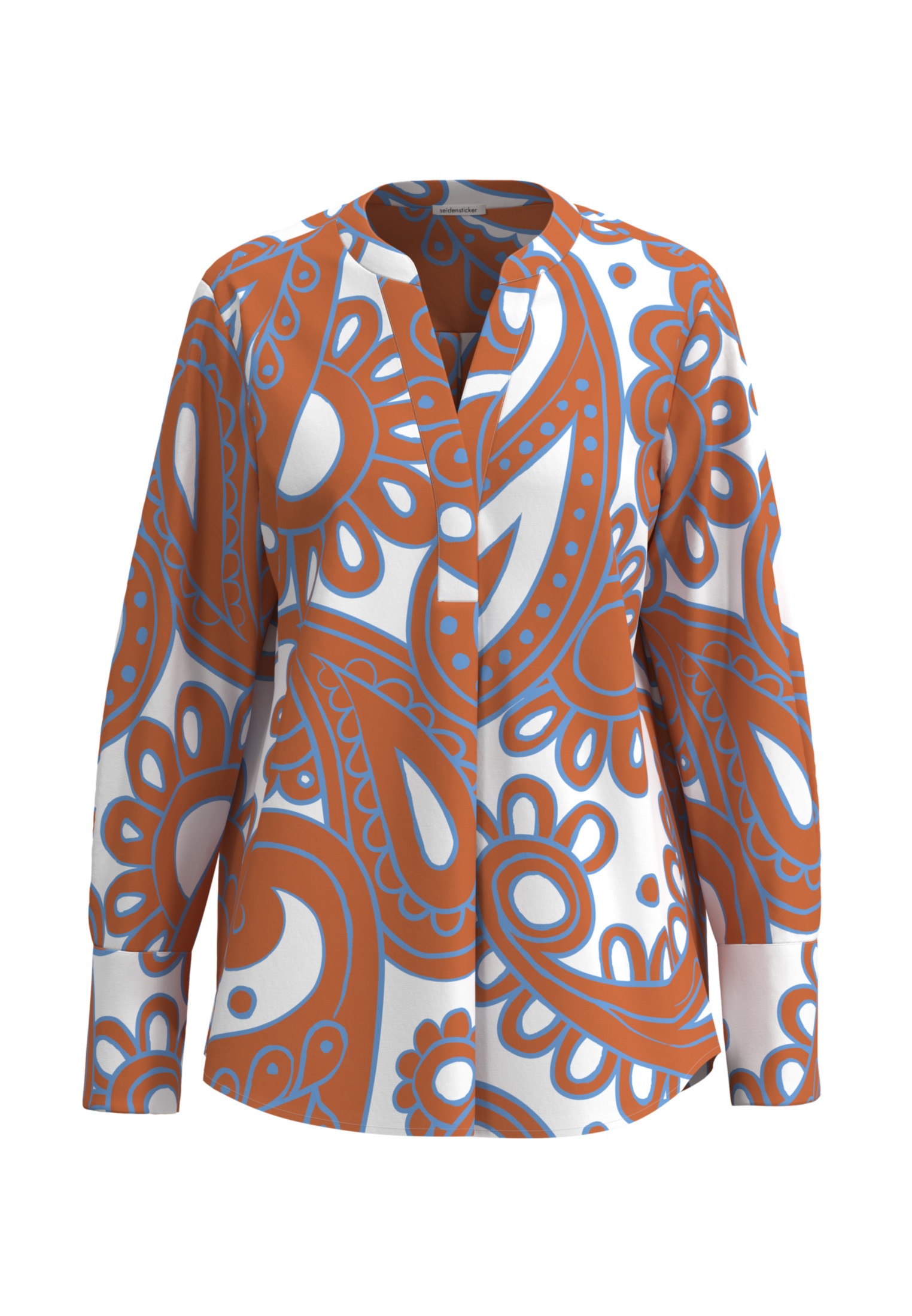 seidensticker Klassische Bluse »Schwarze Rose« Tunika Paisley
