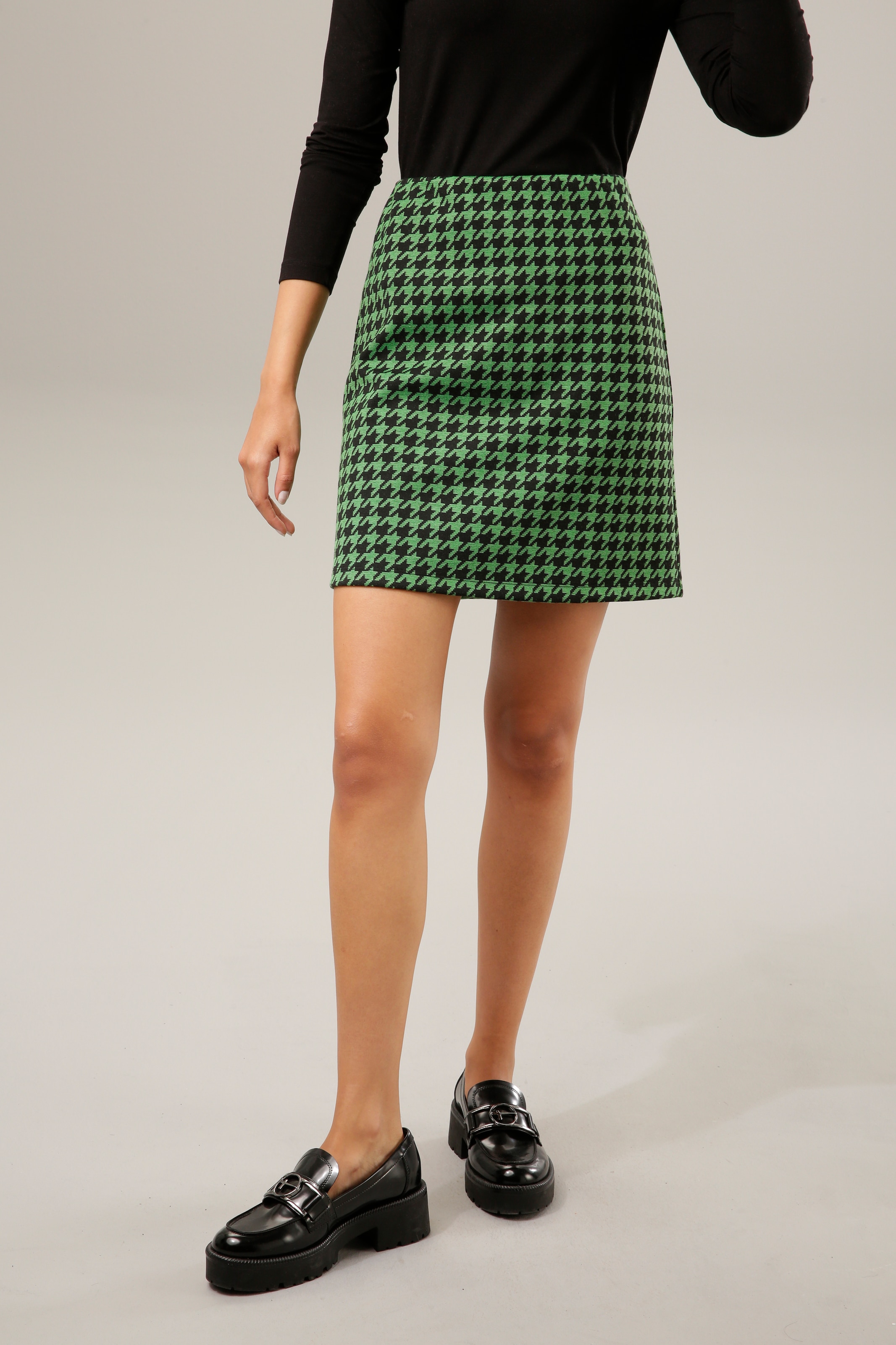 Aniston CASUAL Minirock, mit farbenfrohem Hahnentritt-Muster online  bestellen | Jelmoli-Versand