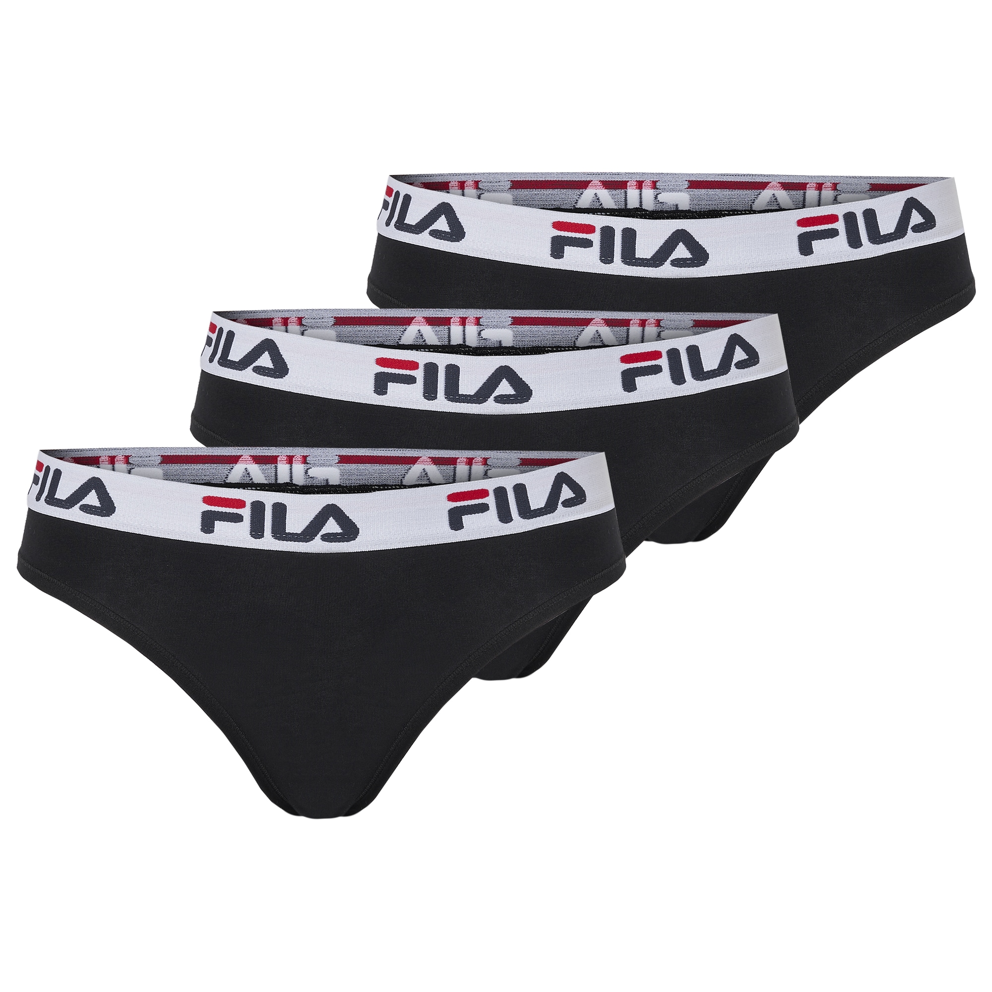 Fila Brasilslip »WOMAN BRAZILIAN SLIP« 3er Pack, mit elastischem Logobund