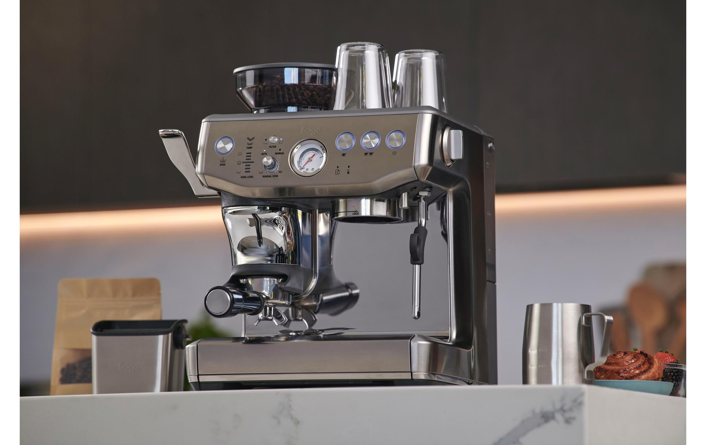 Sage Siebträgermaschine »Barista Impress Stain.steel«