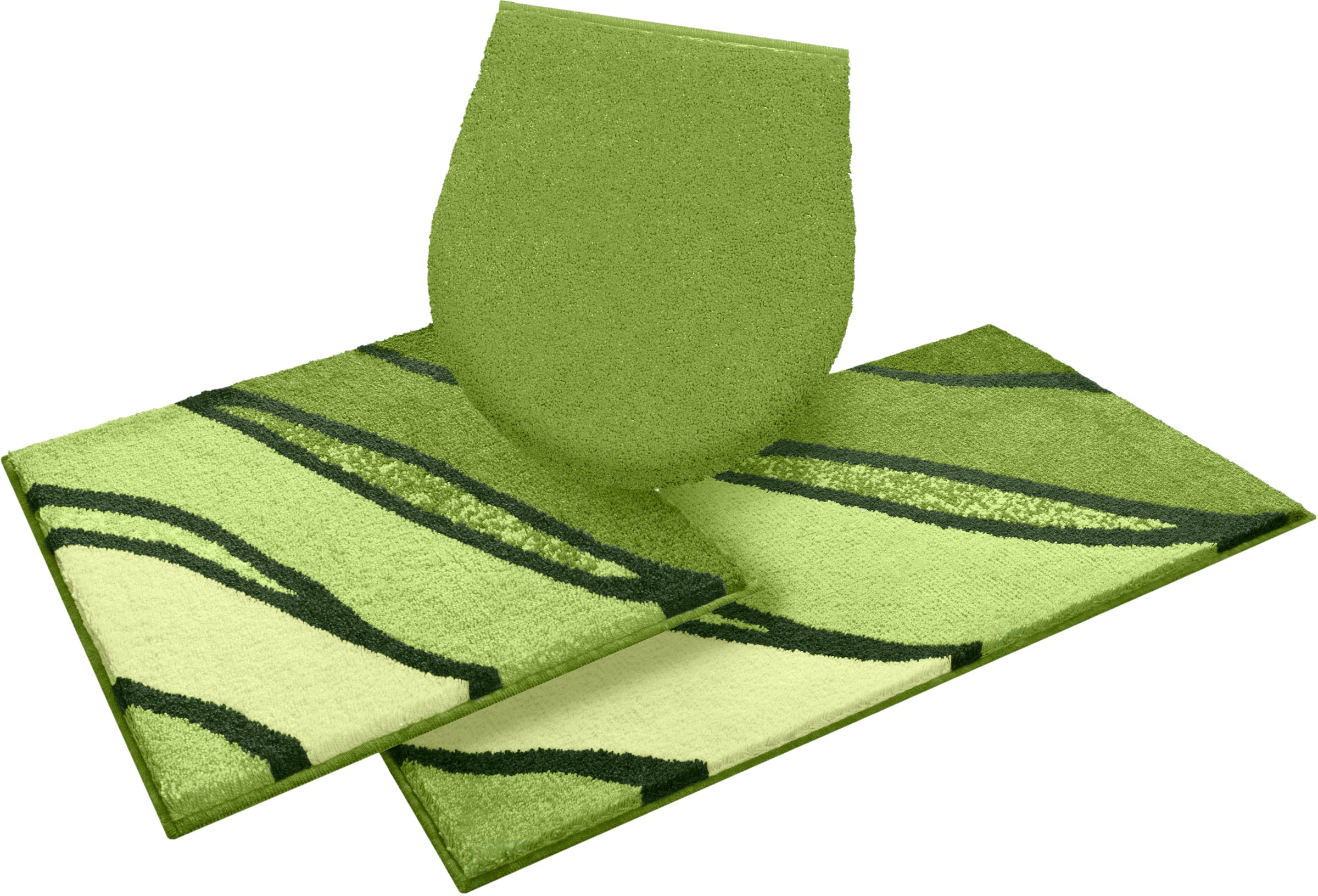 Grund Badematte »Belize, Badvorleger, Badezimmer Teppich, sehr weich«, rutschhemmend beschichtet, schnell trocknend-fussbodenheizungsgeeignet, weiche Haptik, auch als 3 teiliges Set erhältlich, Made in Europe