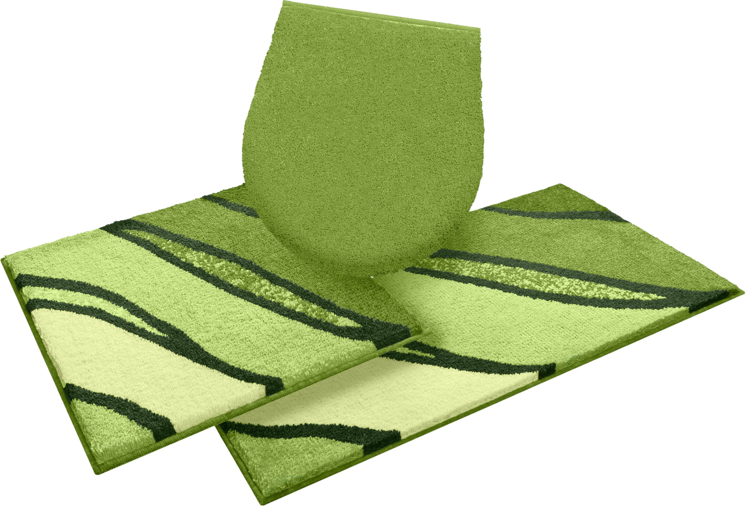 Grund Badematte "Belize, Badvorleger, Badezimmer Teppich, sehr weich" Höhe 20 mm rutschhemmend beschichtet fußbodenheizungsgeeignet  schnell trocknend weiche Haptik, auch als 3 teiliges Set erhältlich, Made in Europe