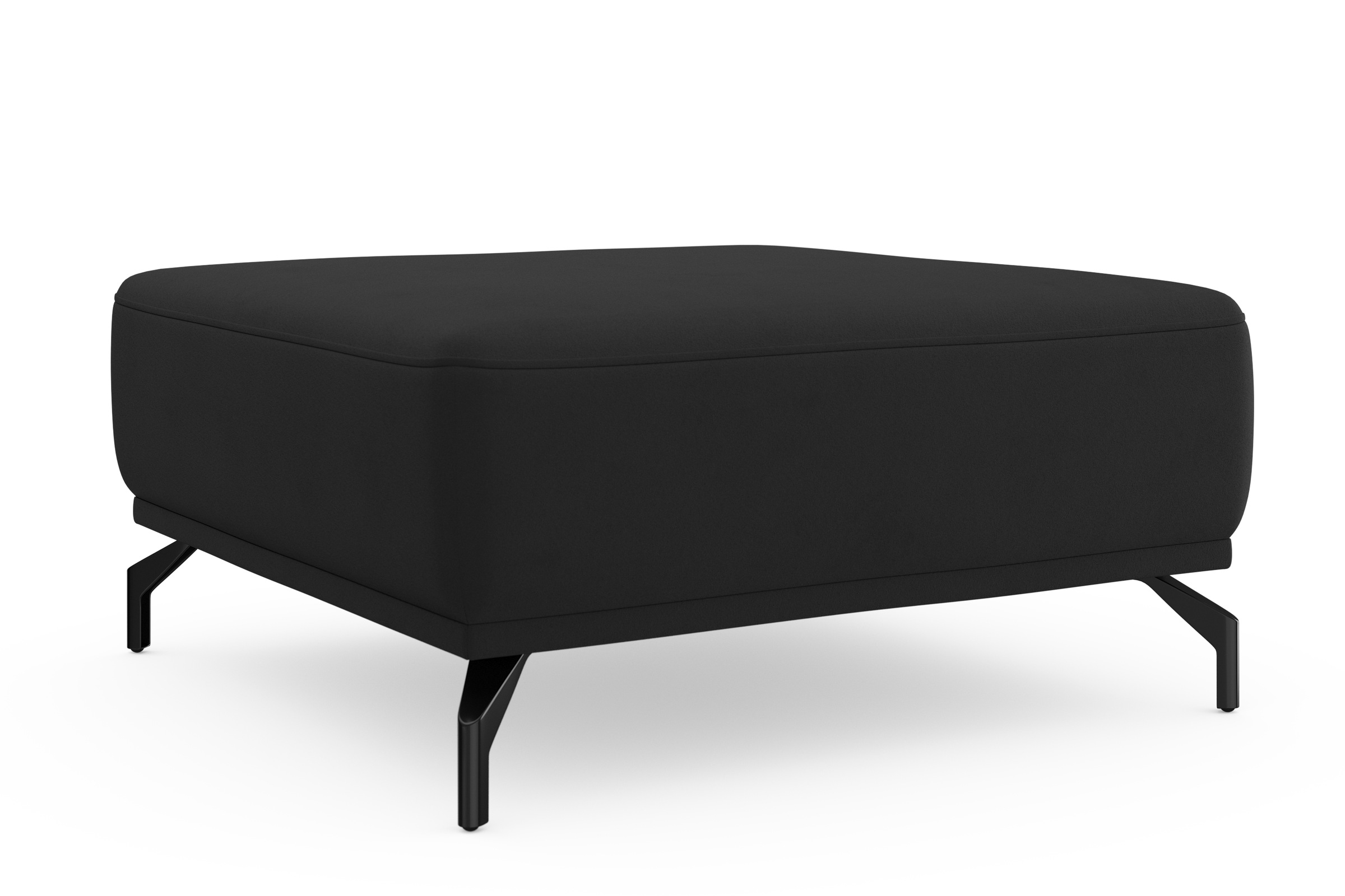 sit&more Hocker »Bailando«, mit Federkern und schwarzen, matten Metallfüssen