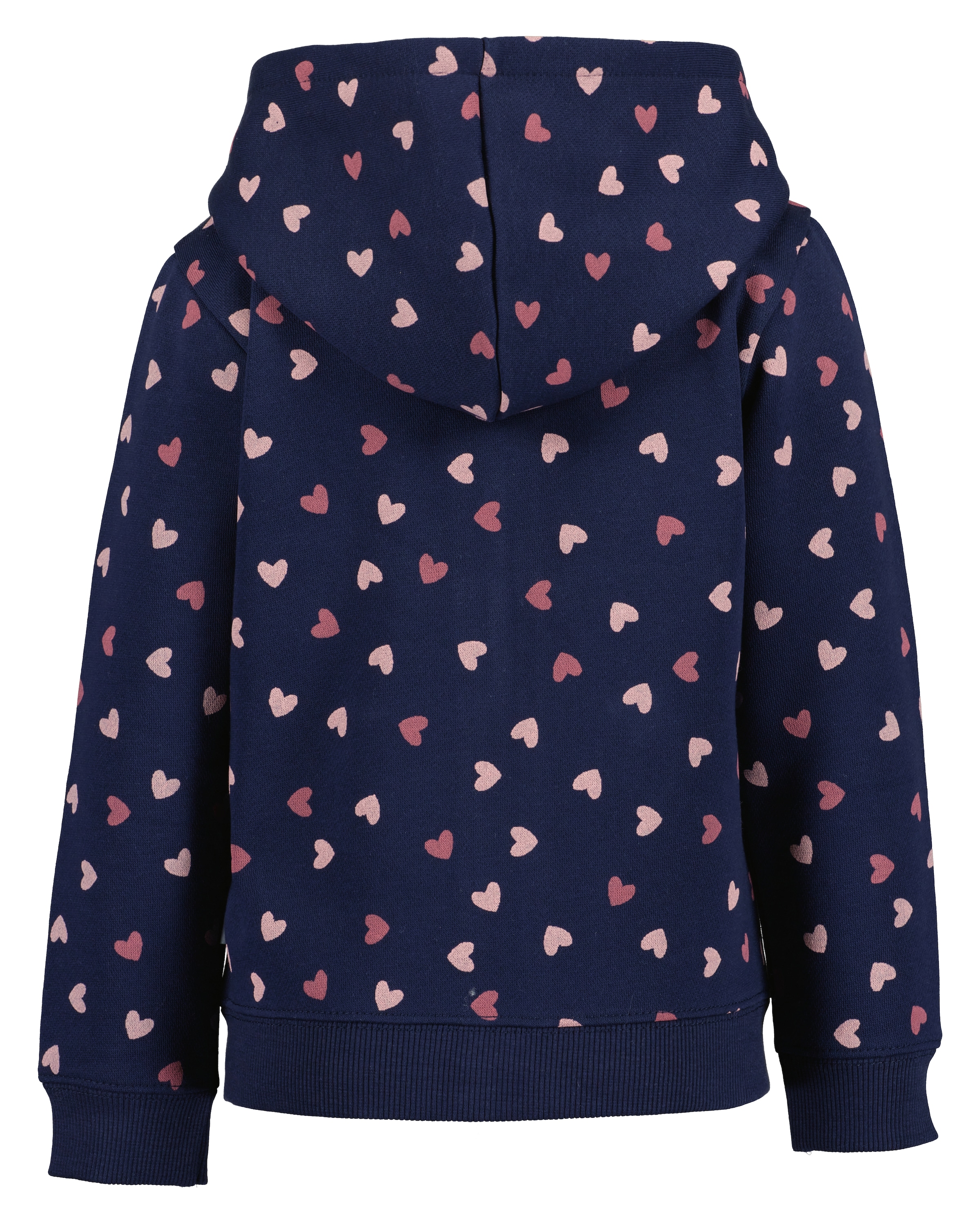 Blue Seven Kapuzensweatjacke, im süssen Herzen-Alloverprint