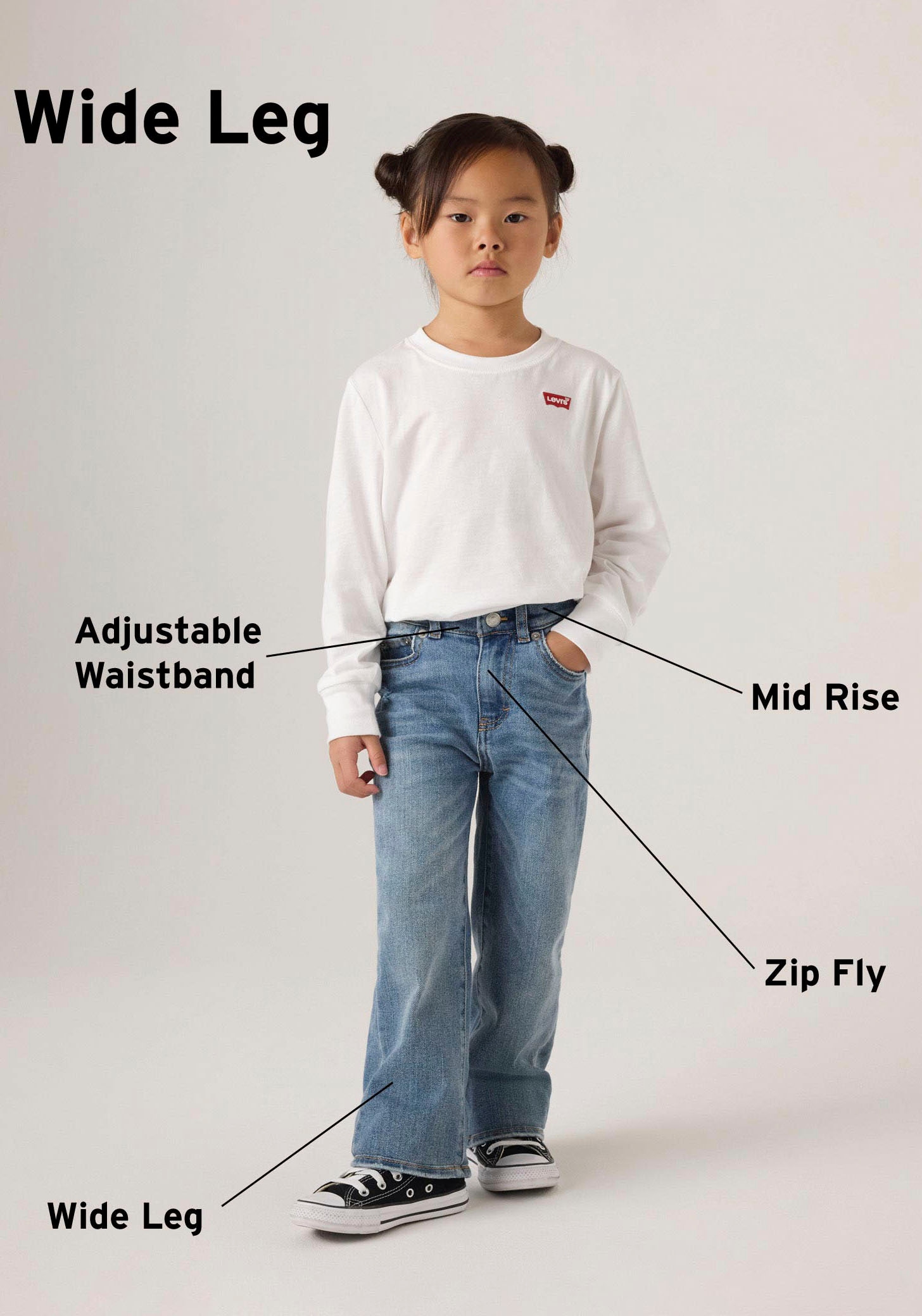 Levi's® Kids Weite Jeans »LVG WIDE LEG JEANS«, for GIRLS
