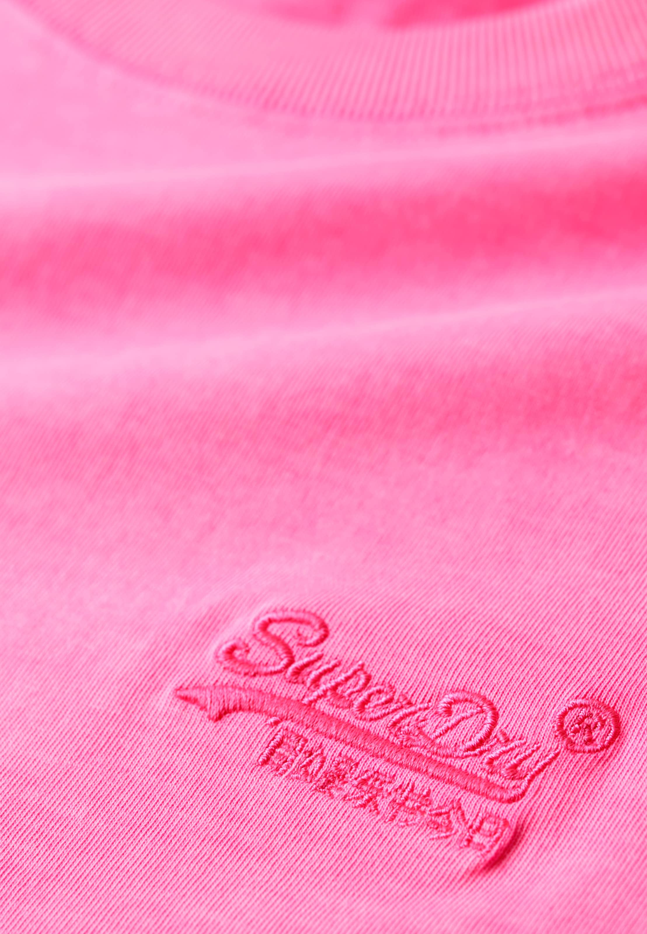 Superdry Rundhalsshirt »ESSENTIAL LOGO EMB NEON TEE«