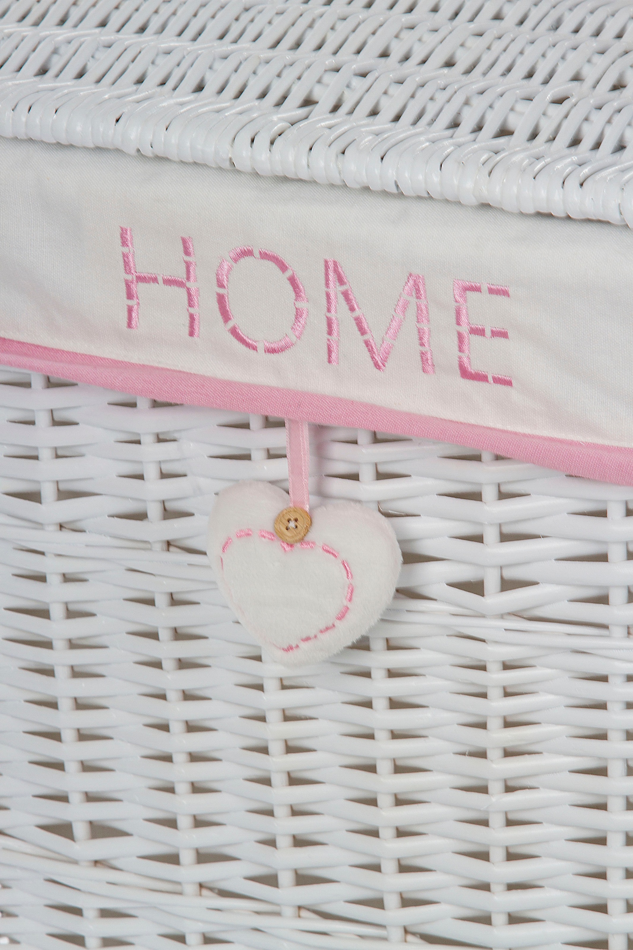Home affaire Wäschekorb shoppen (Set, 5 online weiss/pink | St.), Jelmoli-Versand »Home«