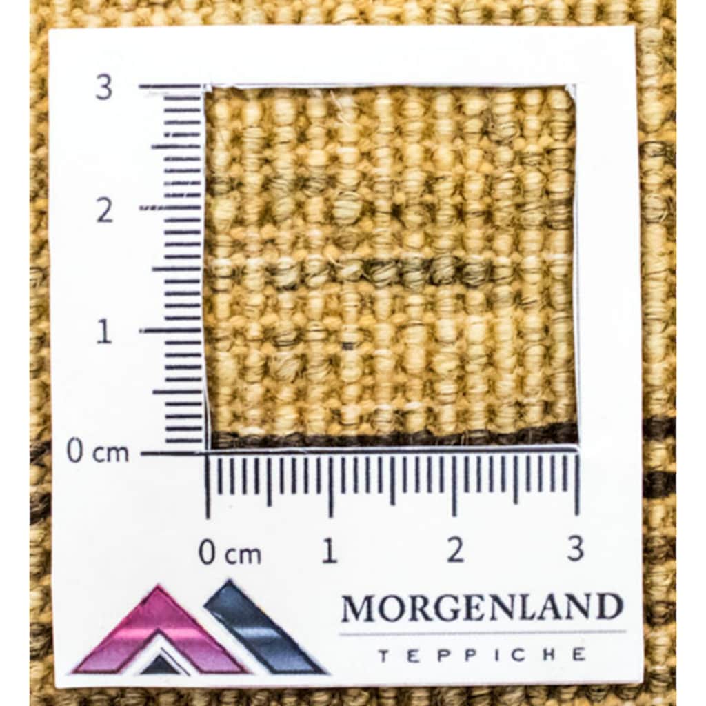morgenland Wollteppich »Ziegler Modern Teppich handgeknüpft gelb«, rechteckig